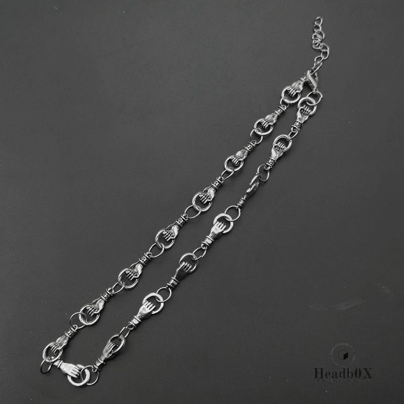 Jewelry Hand In Hand Choker Necklace Size ONE SIZE - 2 Thumbnail