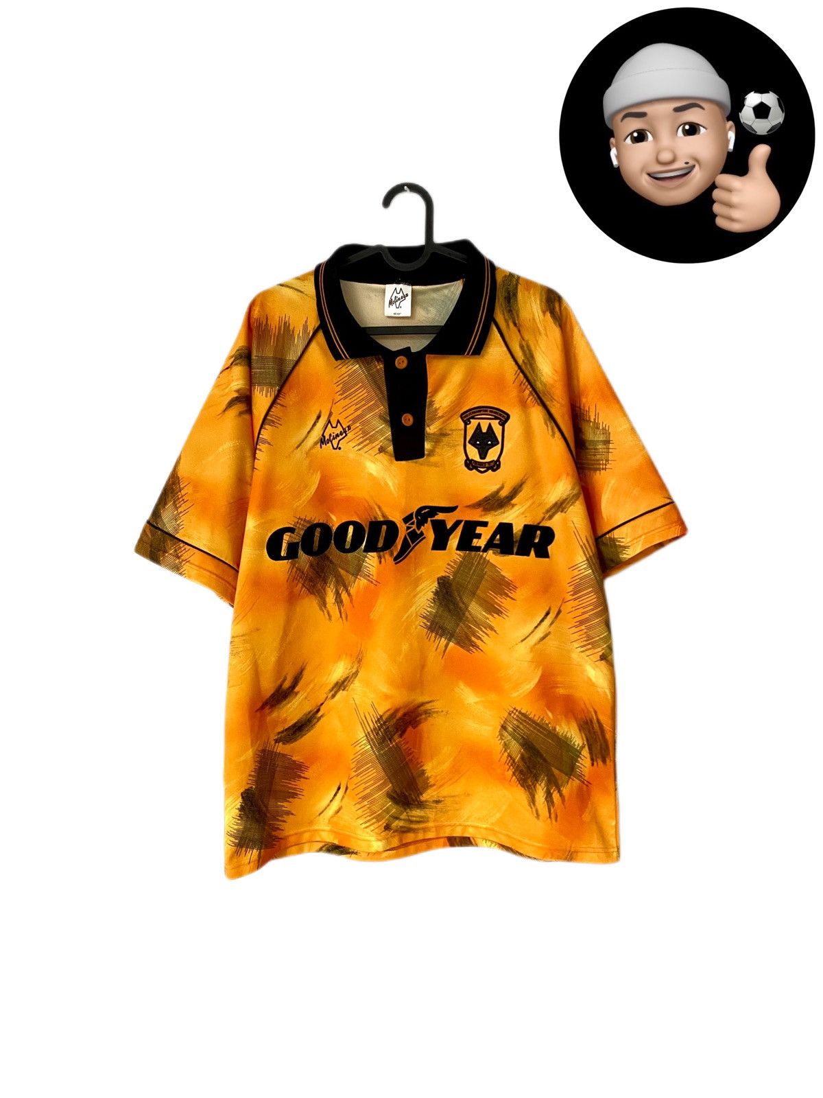 Vintage RARE 1992 Wolverhampton Wanderers Molineux Vintage Jersey UK Size US L / EU 52-54 / 3 - 1 Thumbnail