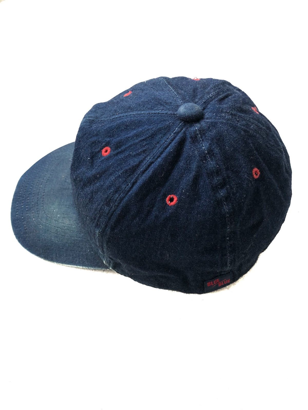 Blue Blue Japan Blue Blue 🇯🇵 Indigo Craft Dye Baseball Cap Hat Size ONE SIZE - 4 Thumbnail
