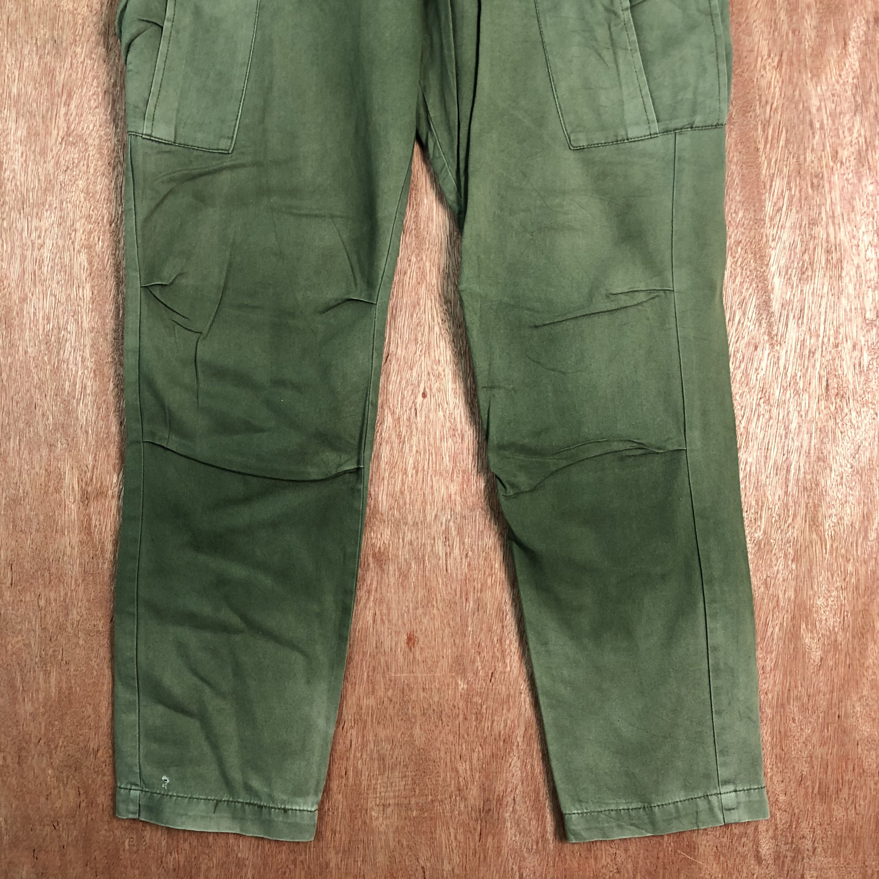 Faded Glory DLL Browny Green faded Multipocket Cargo Pants #c100 Size US 29 - 3 Thumbnail