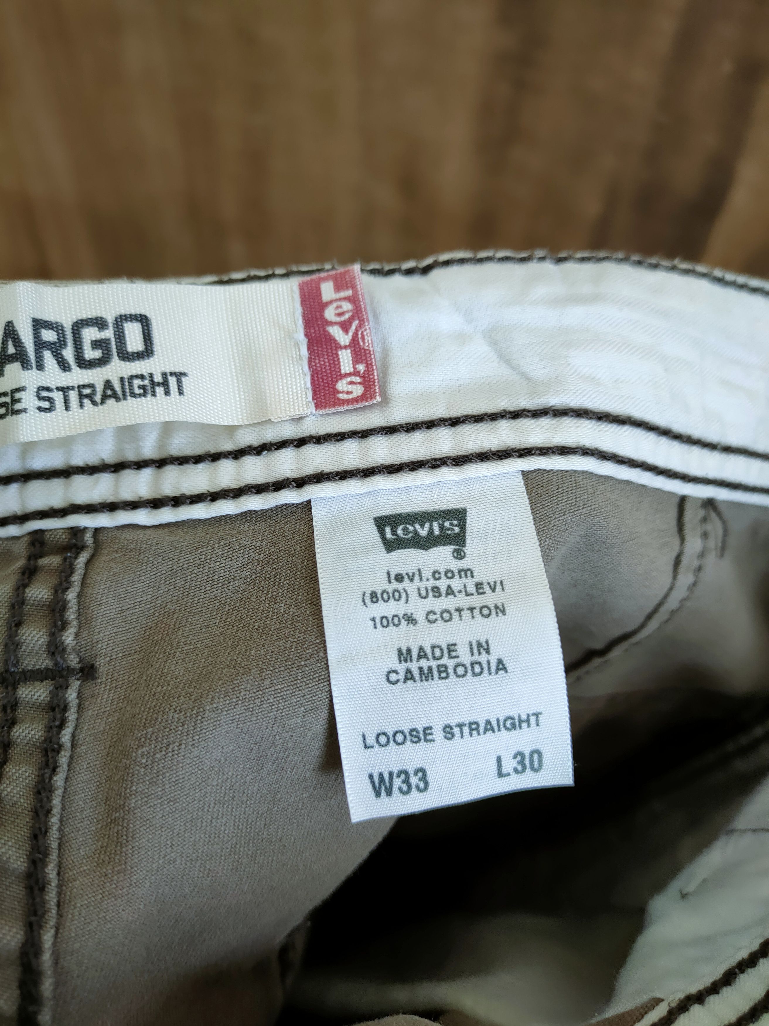 Levi's DL Levis Workwear multipocket tactical cargo pants #1325 Size US 33 - 11 Thumbnail