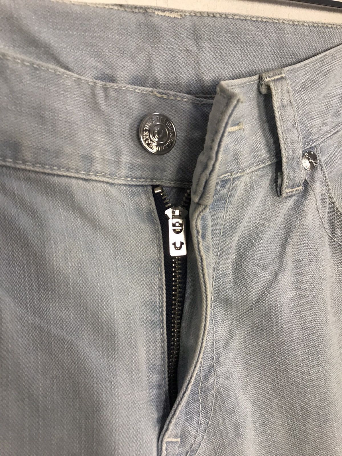 True Religion × Vintage Vintage True Religion Light Blue Wash Jeans Design Size US 36 / EU 52 - 9 Thumbnail