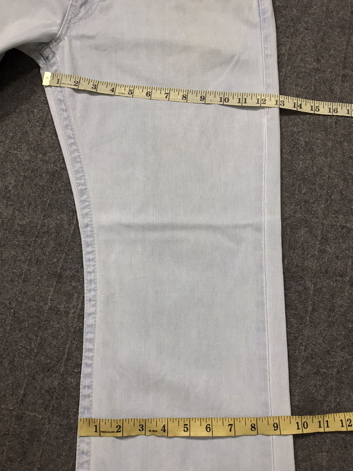 True Religion × Vintage Vintage True Religion Light Blue Wash Jeans Design Size US 36 / EU 52 - 19 Thumbnail