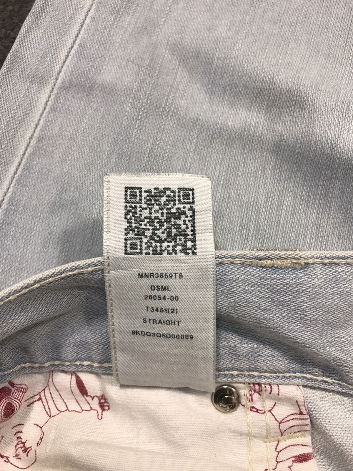 True Religion × Vintage Vintage True Religion Light Blue Wash Jeans Design Size US 36 / EU 52 - 17 Thumbnail