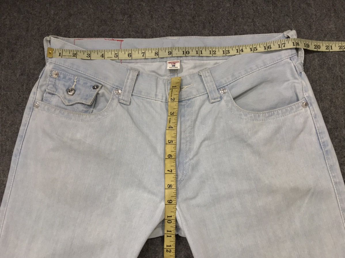 True Religion × Vintage Vintage True Religion Light Blue Wash Jeans Design Size US 36 / EU 52 - 18 Thumbnail