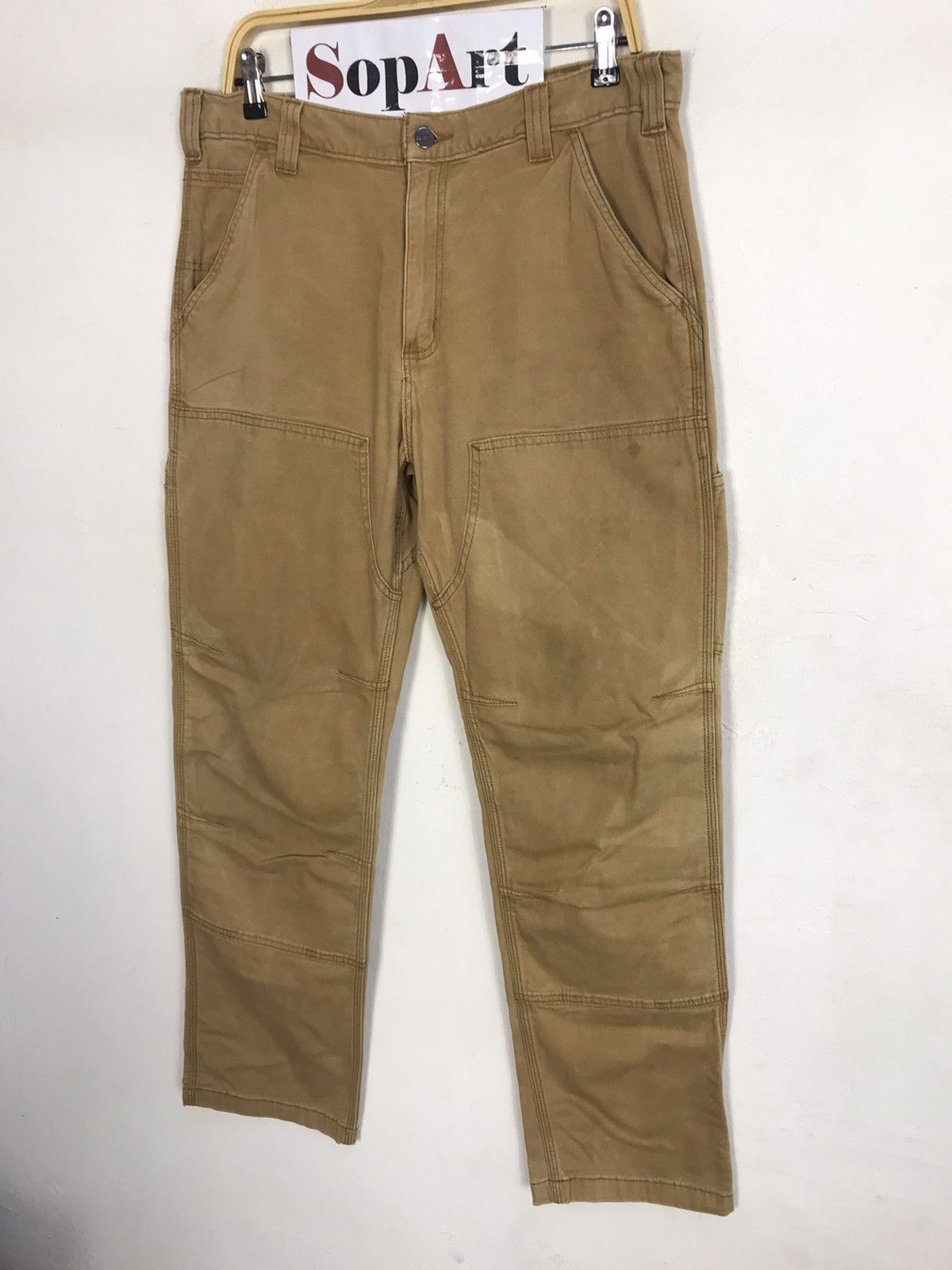 Carhartt × Vintage Vintage Carhartt Distressed Double Knee Pocket Style Size US 35 - 5 Thumbnail