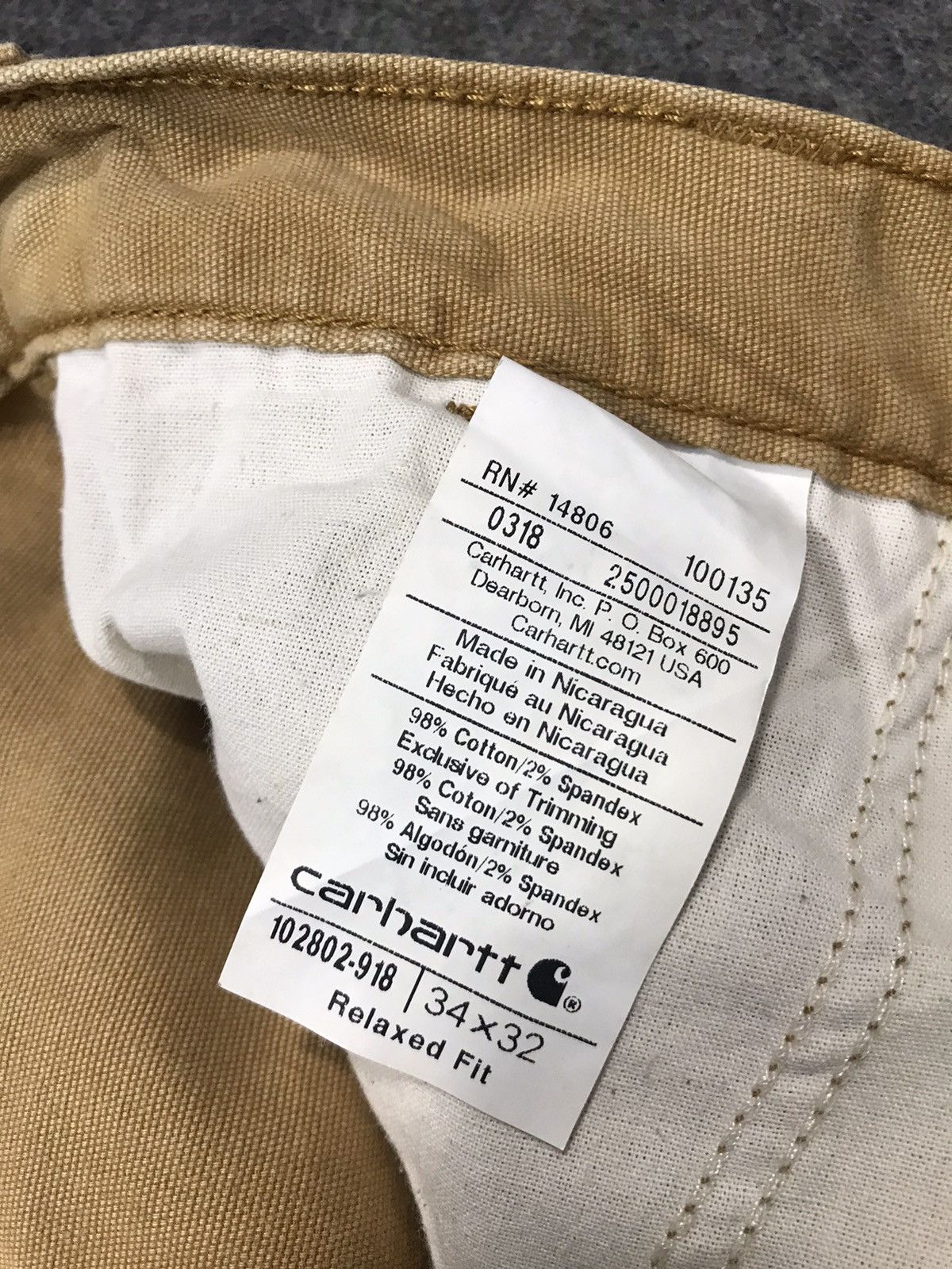 Carhartt × Vintage Vintage Carhartt Distressed Double Knee Pocket Style Size US 35 - 17 Thumbnail