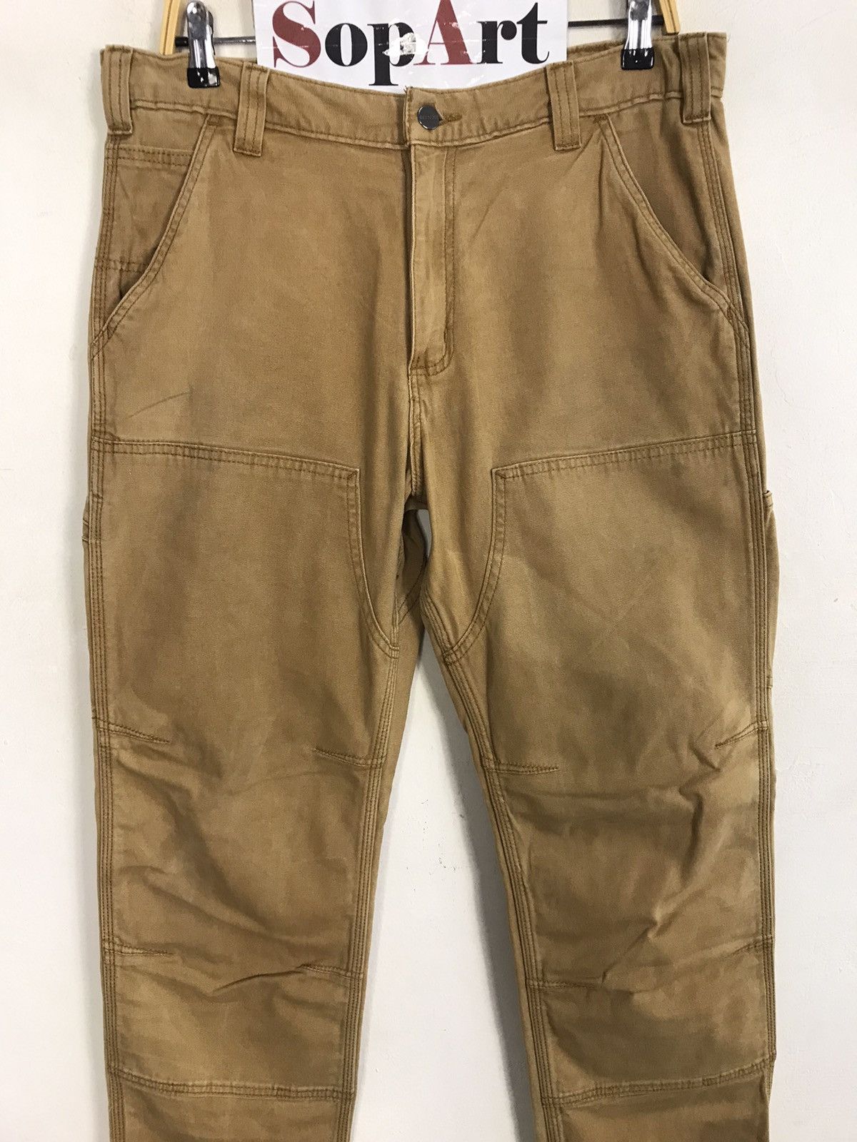 Carhartt × Vintage Vintage Carhartt Distressed Double Knee Pocket Style Size US 35 - 4 Thumbnail