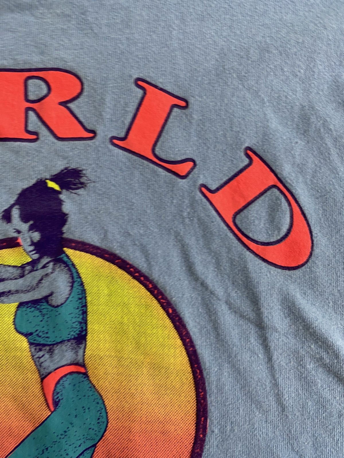 Fruit Of The Loom Vintage 90’s World Gym Aerobics Maryland Single Stitch Tee Size US XL / EU 56 / 4 - 4 Thumbnail