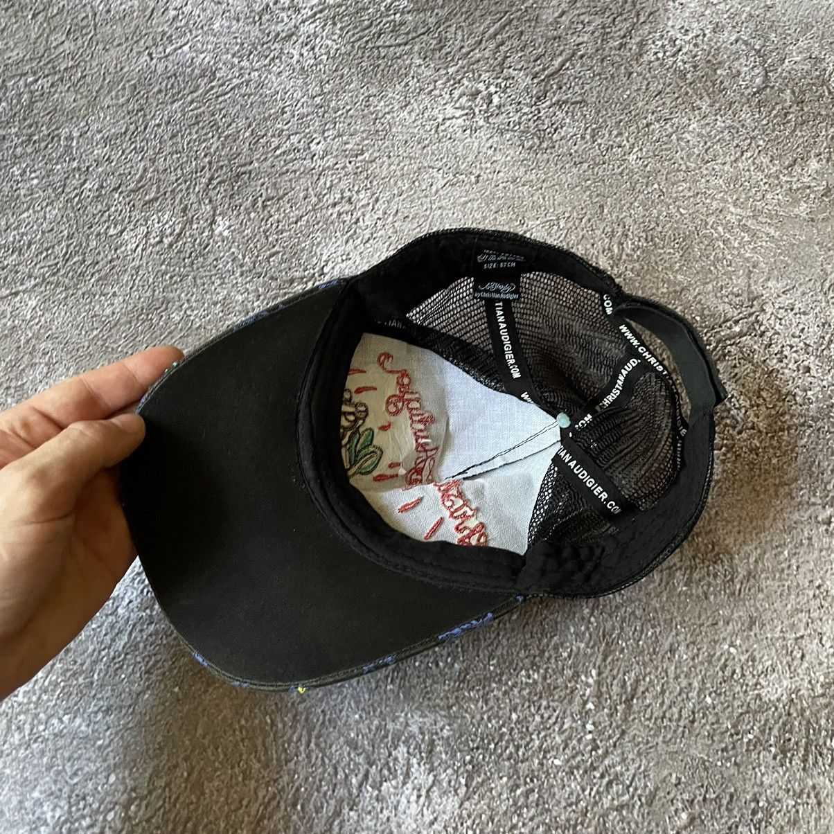 Vintage Vintage Y2K Ed Hardy Rhinestone Trucker Hat Grunge Boxy OS Size ONE SIZE - 6 Thumbnail