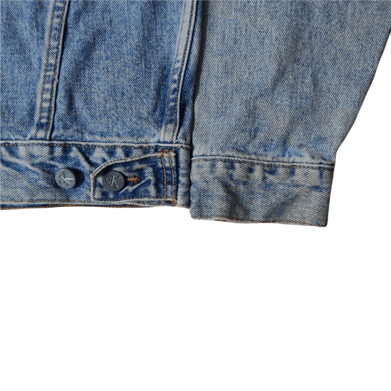 Calvin Klein Vintage CK Calvin Klein Cropped Denim Jacket Size US M / EU 48-50 / 2 - 10 Thumbnail