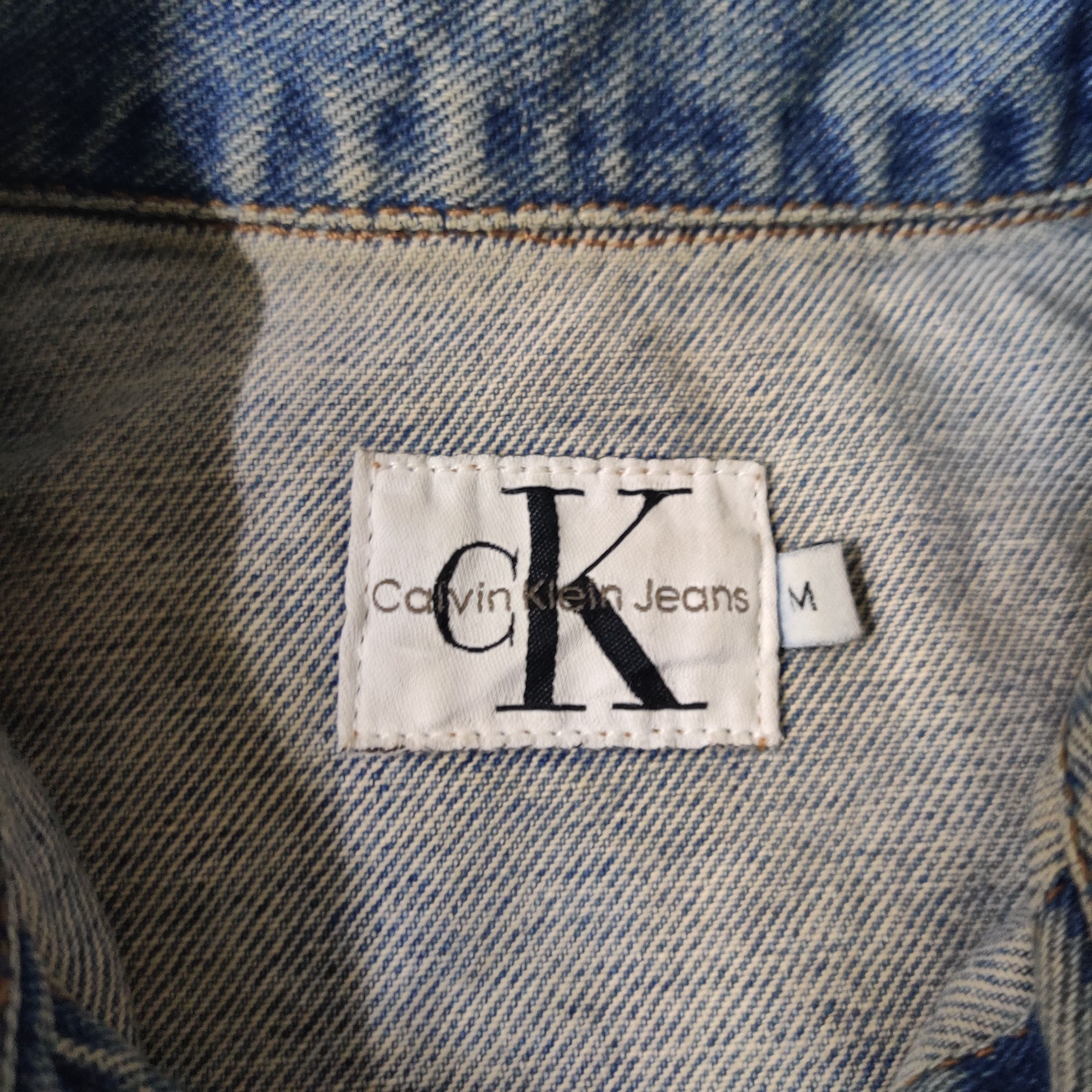 Calvin Klein Vintage CK Calvin Klein Cropped Denim Jacket Size US M / EU 48-50 / 2 - 5 Thumbnail