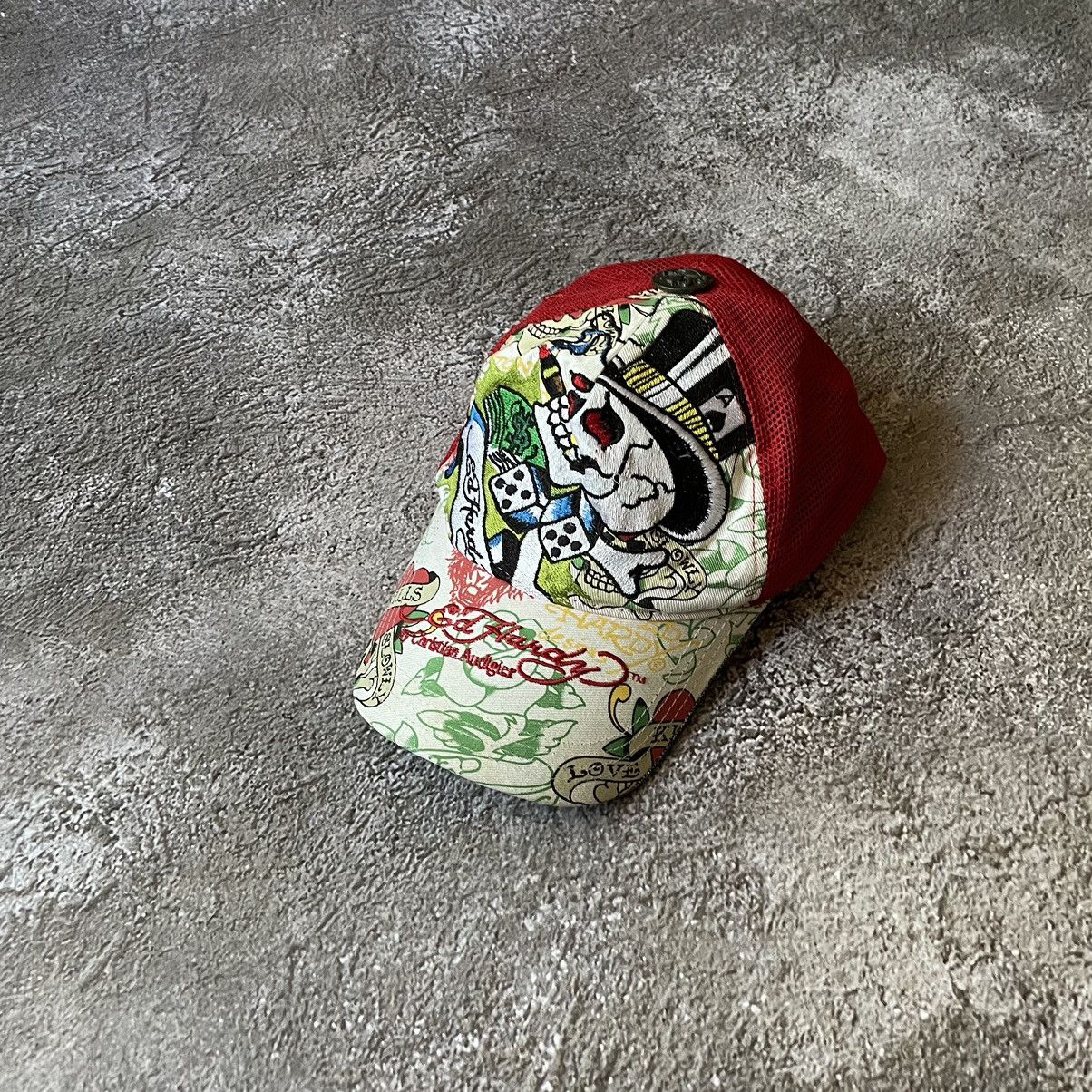 Vintage Vintage Y2K Ed Hardy Graphic Hat Streetwear Swag Worn In OS Size ONE SIZE - 1 Thumbnail