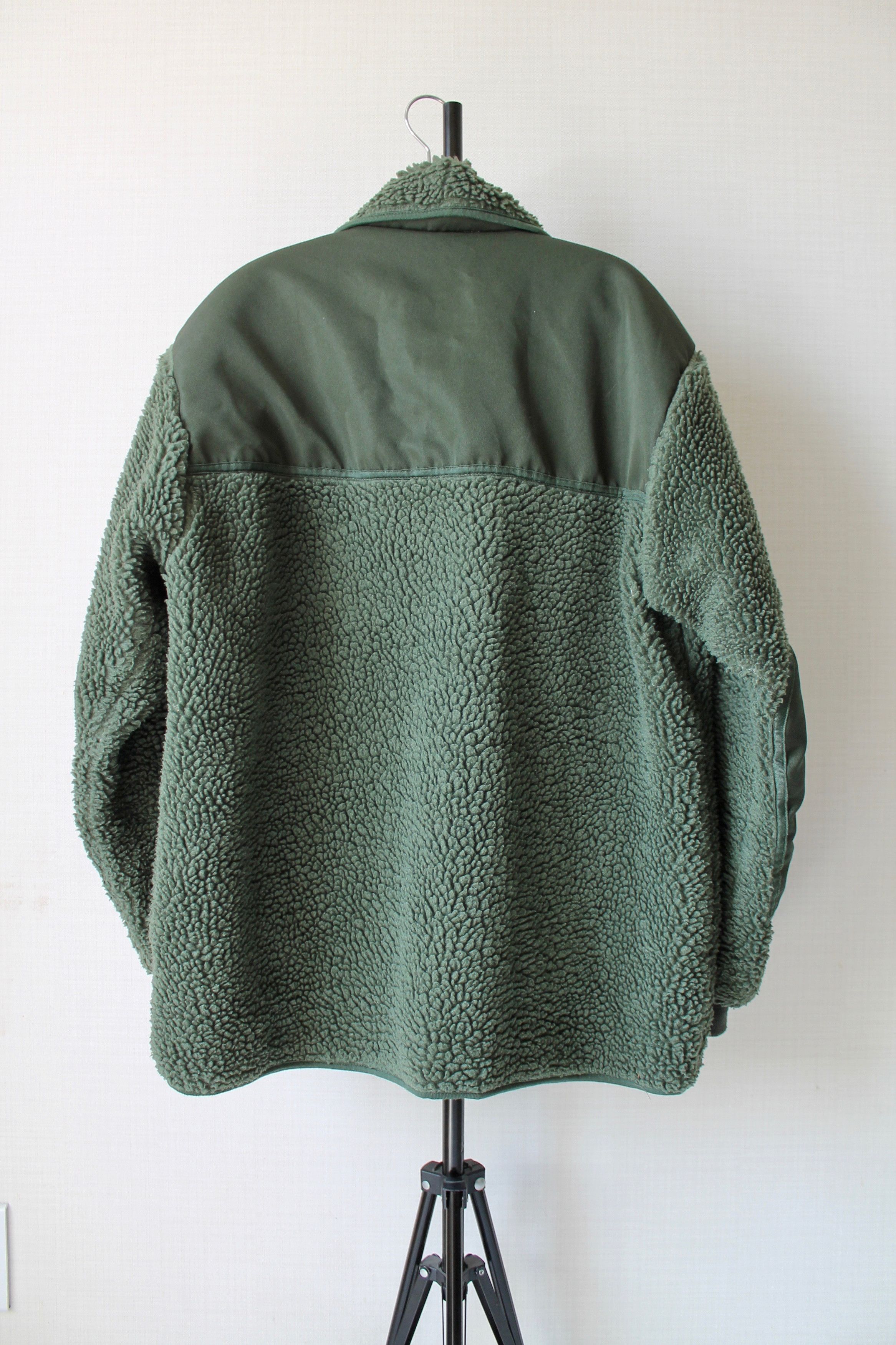 Japanese Brand × Vintage Deep Fleece Pile Military Jacket Khaki green Size US L / EU 52-54 / 3 - 6 Thumbnail