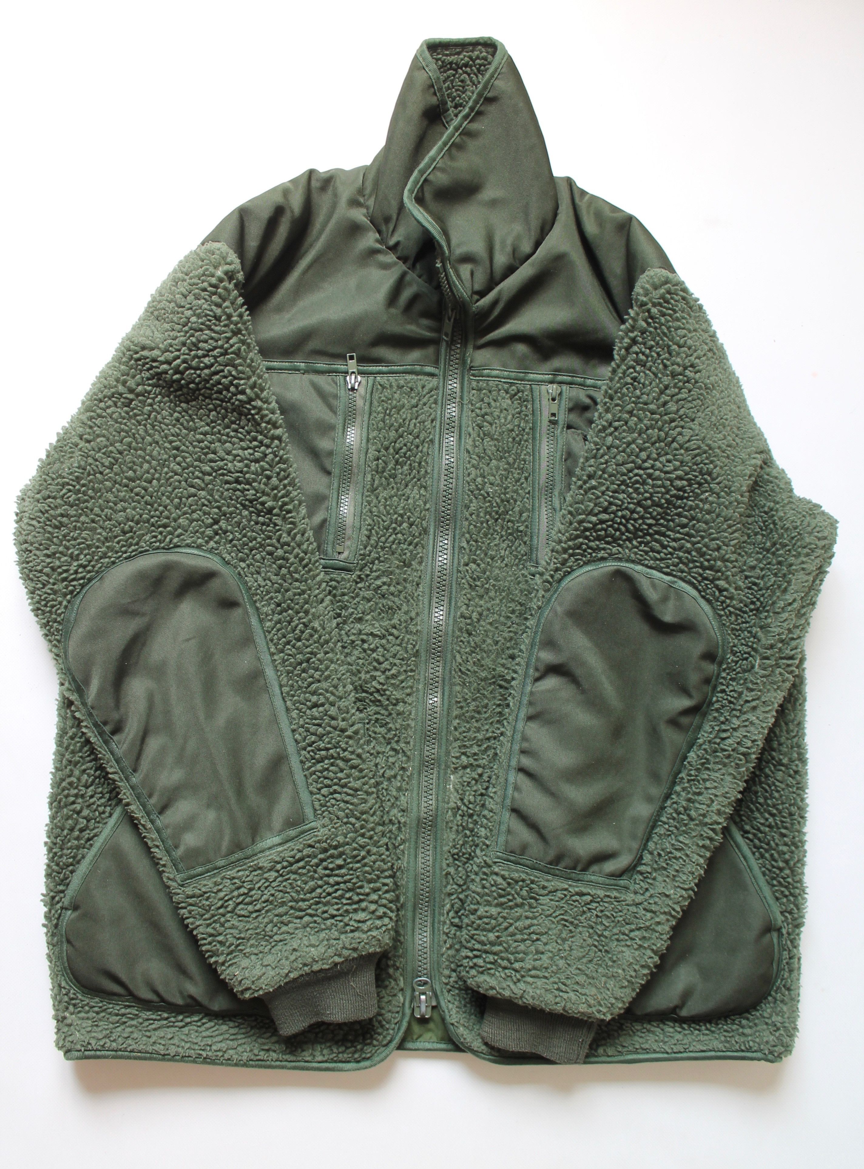 Japanese Brand × Vintage Deep Fleece Pile Military Jacket Khaki green Size US L / EU 52-54 / 3 - 9 Thumbnail