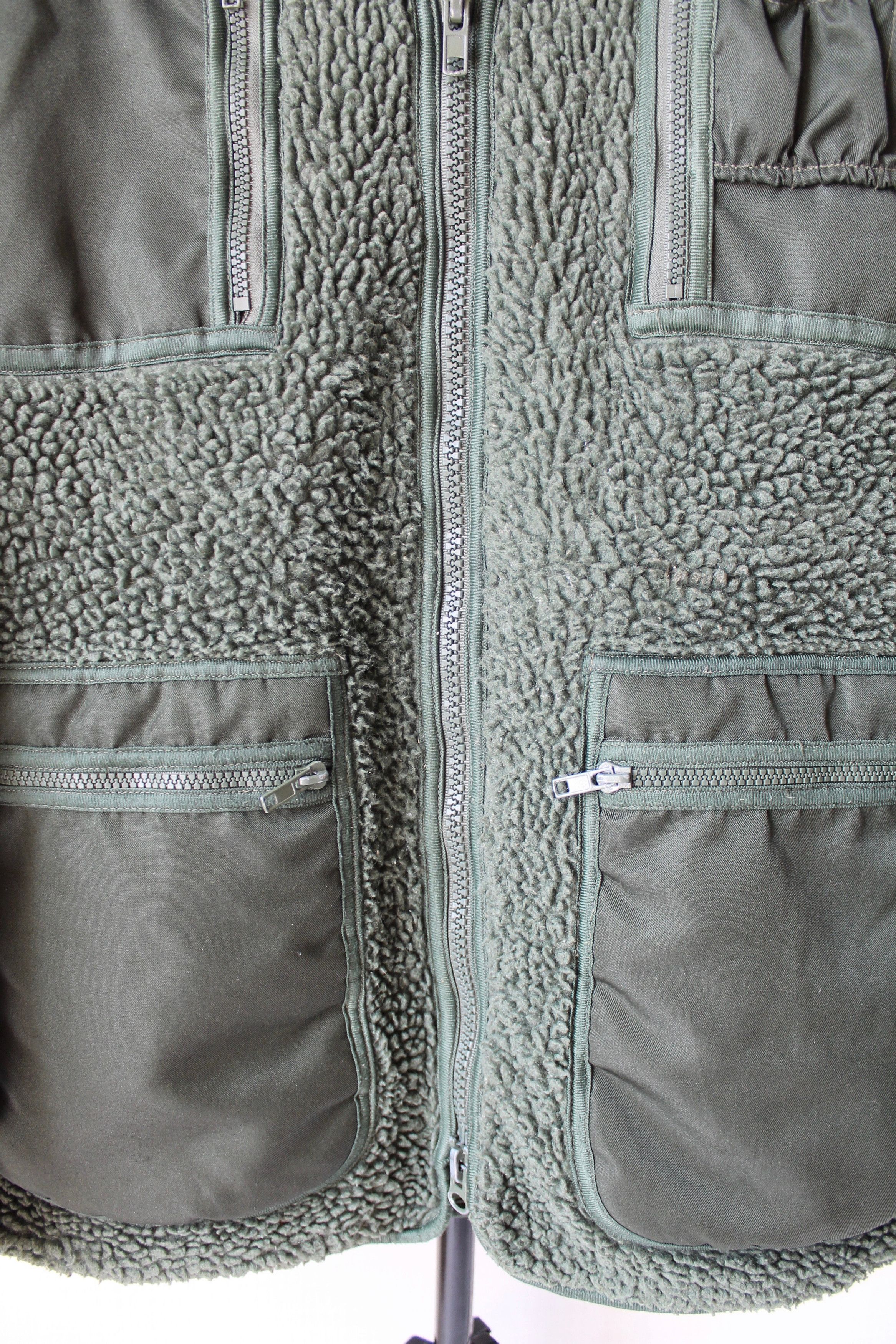 Japanese Brand × Vintage Deep Fleece Pile Military Jacket Khaki green Size US L / EU 52-54 / 3 - 3 Thumbnail