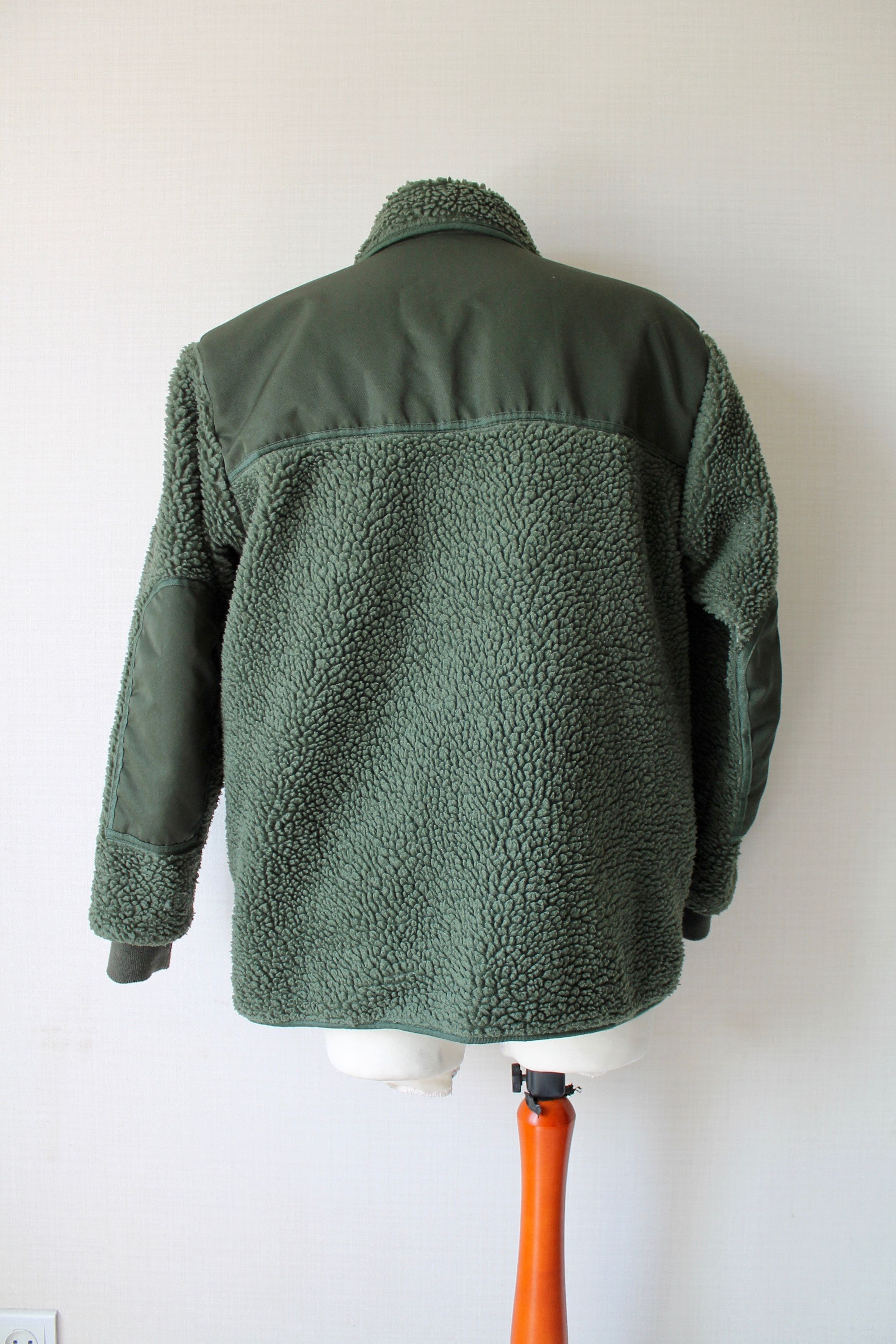 Japanese Brand × Vintage Deep Fleece Pile Military Jacket Khaki green Size US L / EU 52-54 / 3 - 8 Thumbnail