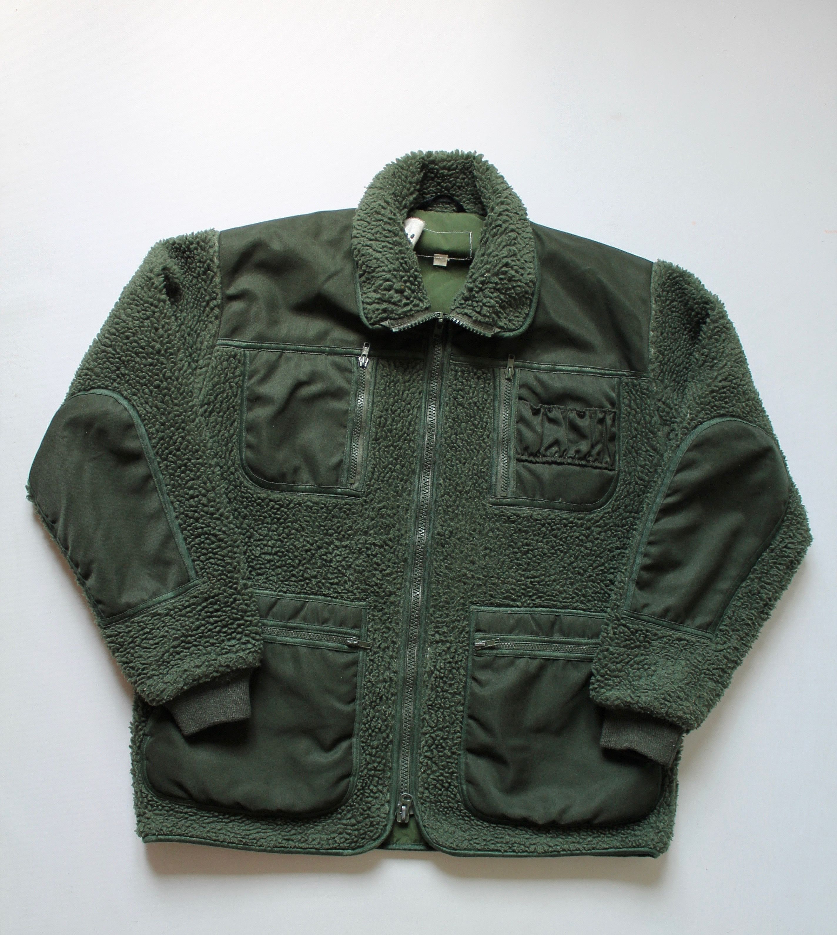 Japanese Brand × Vintage Deep Fleece Pile Military Jacket Khaki green Size US L / EU 52-54 / 3 - 2 Thumbnail