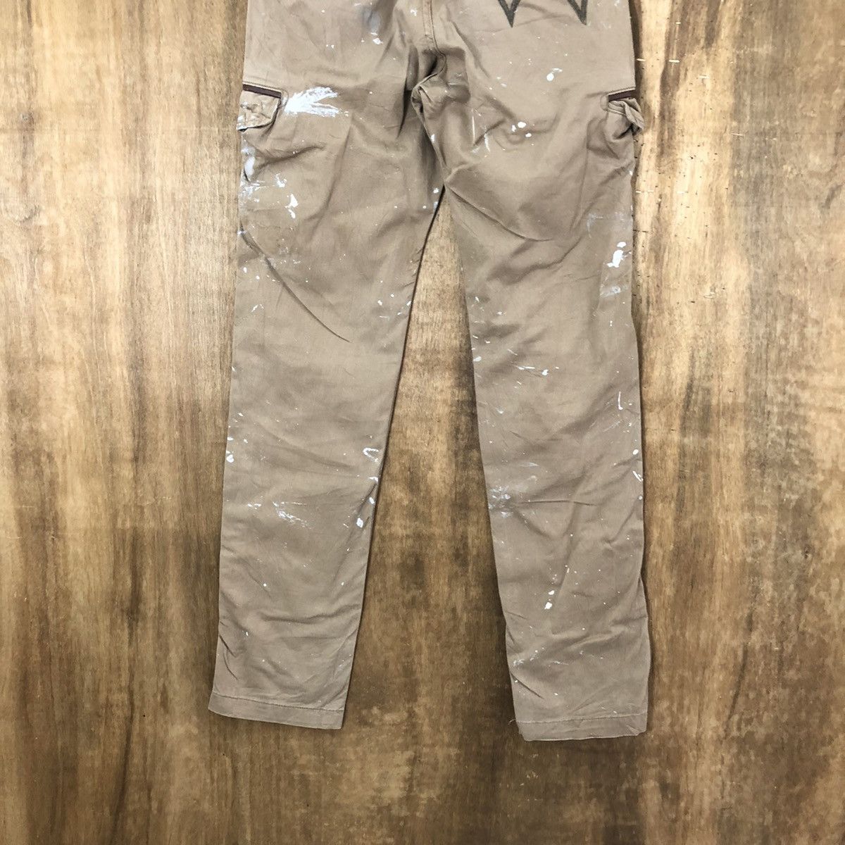 Edwin Edwin Brown splash Paint distressed Cargo pants #6241 Size US 29 - 12 Thumbnail