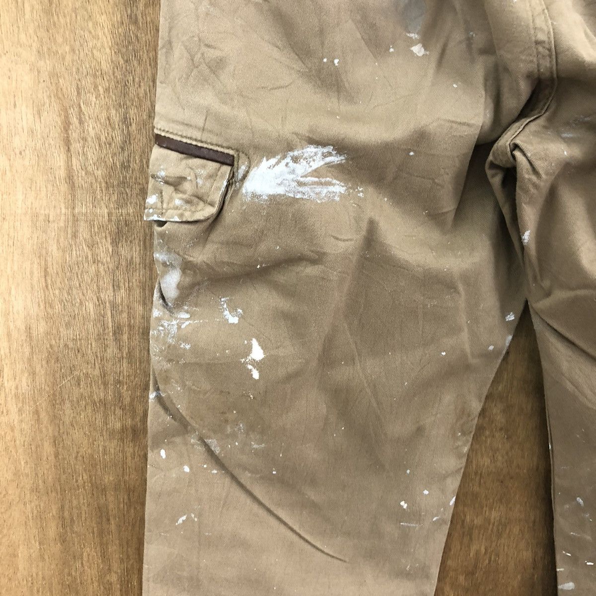 Edwin Edwin Brown splash Paint distressed Cargo pants #6241 Size US 29 - 16 Thumbnail