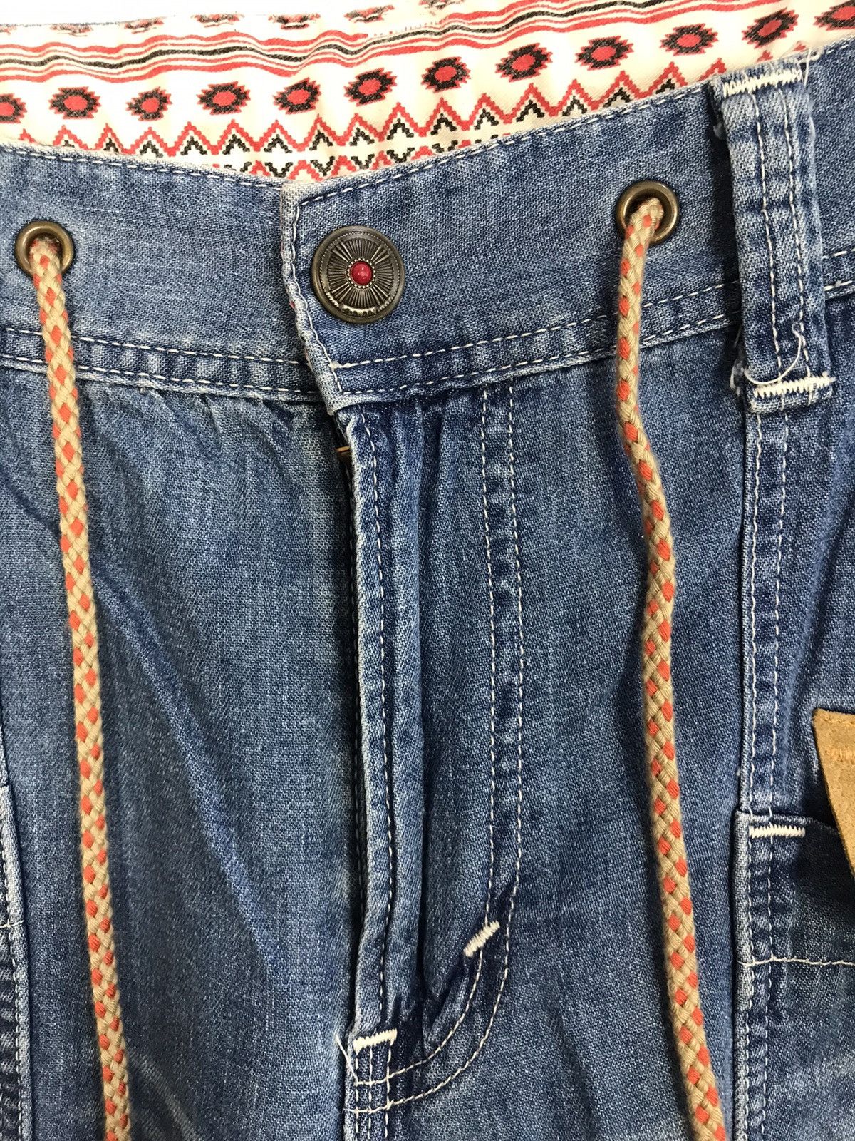 Edwin × Japanese Brand × Vintage Vintage Edwin Design Pocket Snap Button Denim Style Size US 35 - 7 Thumbnail