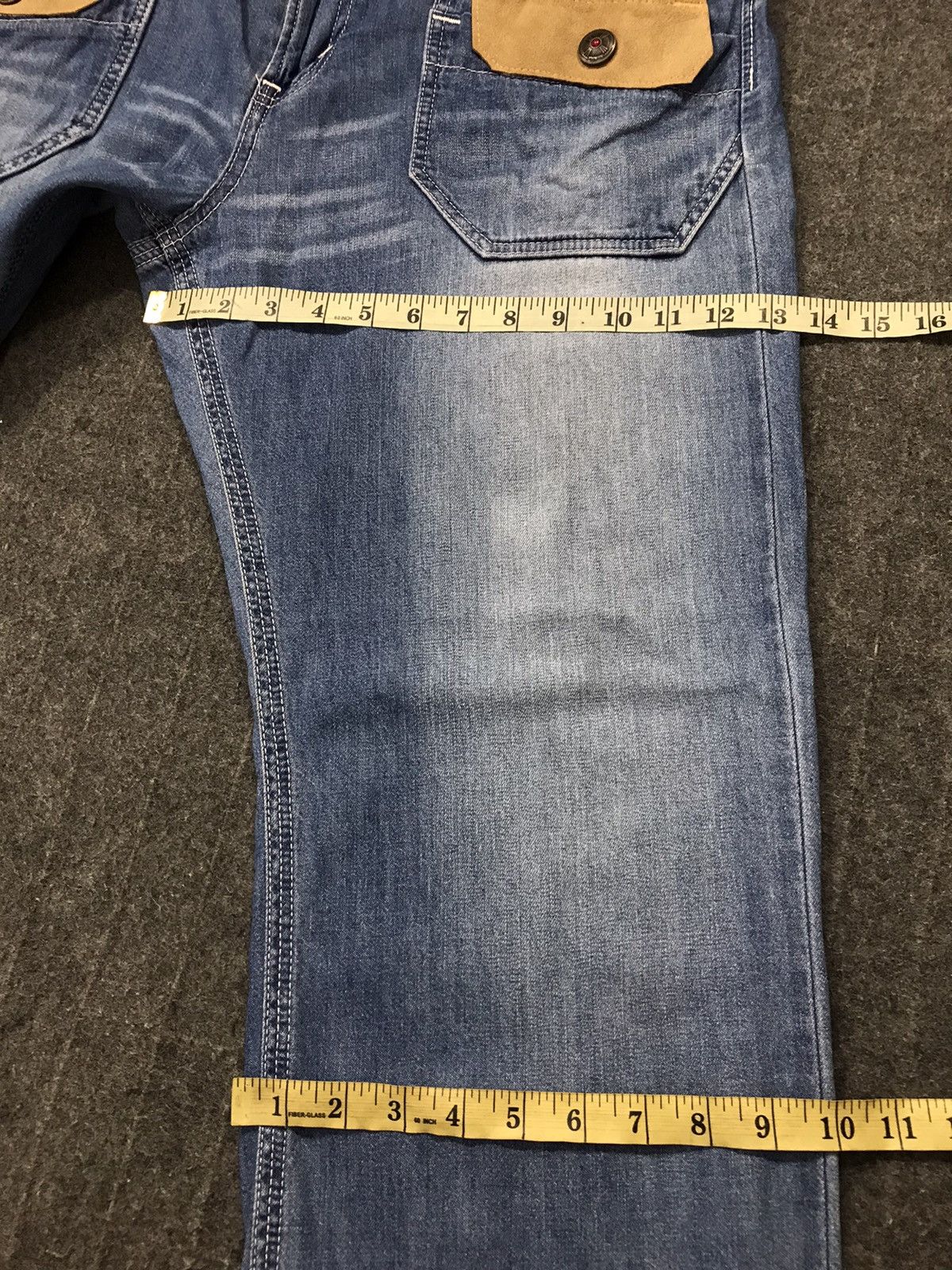 Edwin × Japanese Brand × Vintage Vintage Edwin Design Pocket Snap Button Denim Style Size US 35 - 15 Thumbnail