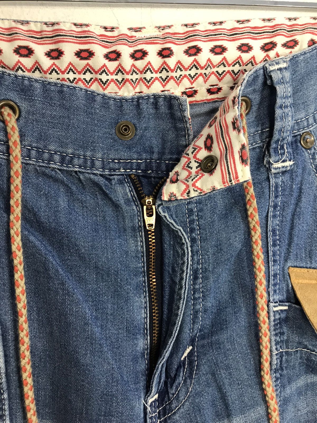 Edwin × Japanese Brand × Vintage Vintage Edwin Design Pocket Snap Button Denim Style Size US 35 - 8 Thumbnail