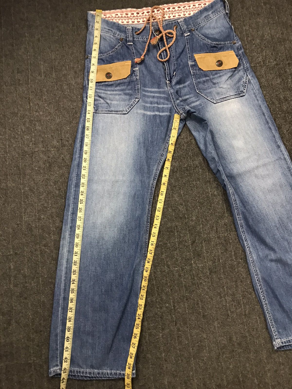 Edwin × Japanese Brand × Vintage Vintage Edwin Design Pocket Snap Button Denim Style Size US 35 - 16 Thumbnail