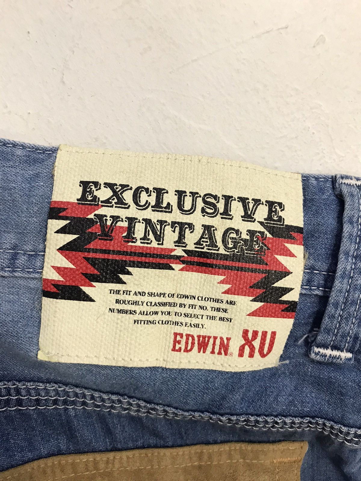 Edwin × Japanese Brand × Vintage Vintage Edwin Design Pocket Snap Button Denim Style Size US 35 - 11 Thumbnail