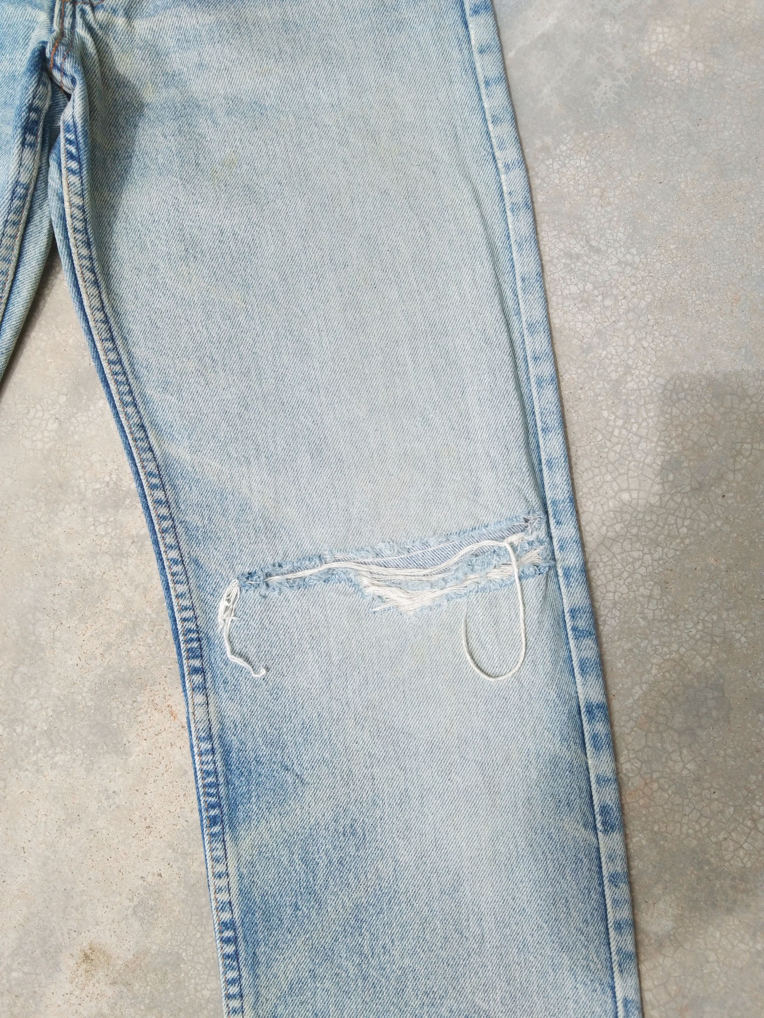 Jean × Levi's × Vintage 80s Vintage Levis Jeans 510 Made In USA Distressed Denim Size US 28 / EU 44 - 5 Thumbnail