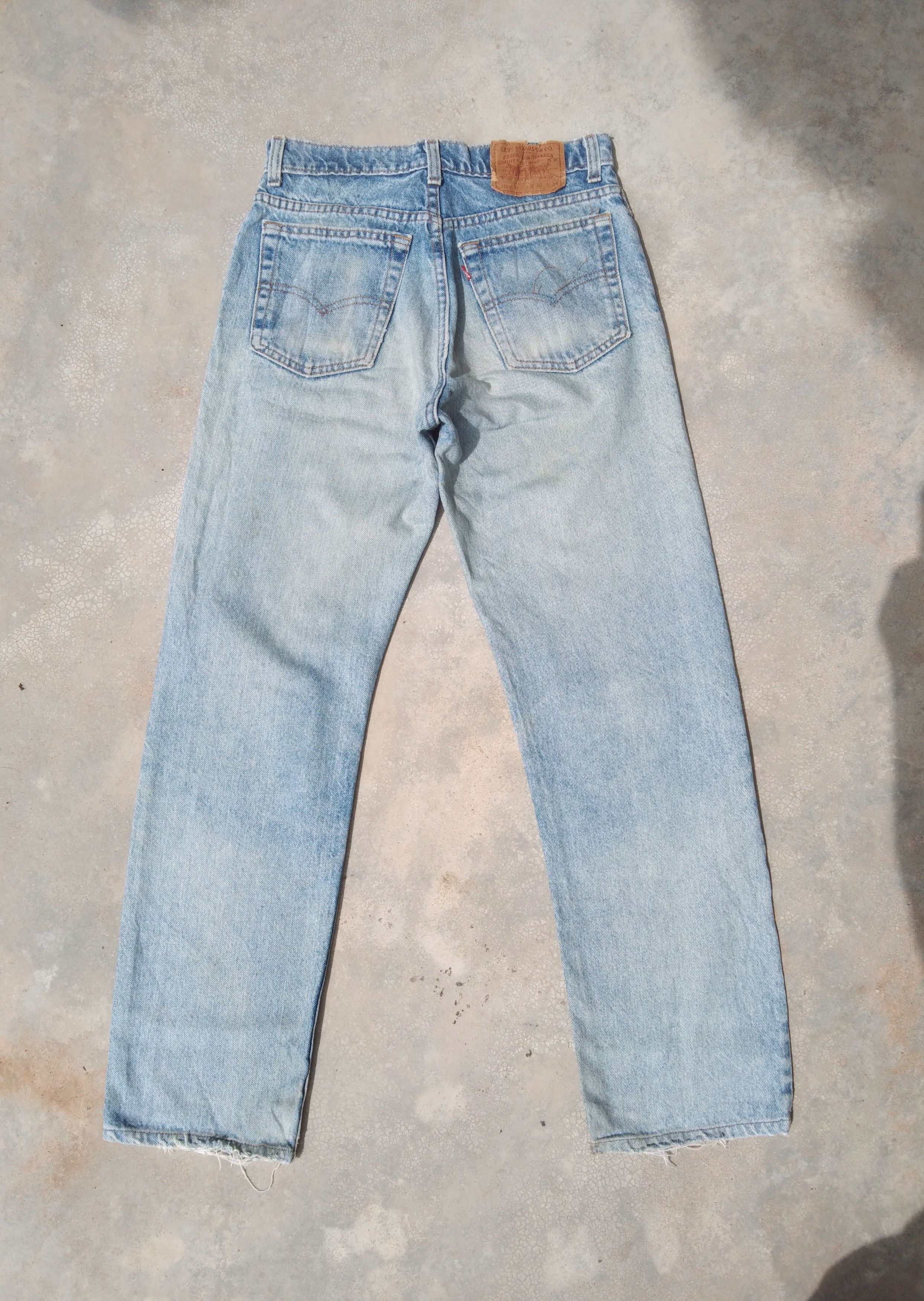 Jean × Levi's × Vintage 80s Vintage Levis Jeans 510 Made In USA Distressed Denim Size US 28 / EU 44 - 2 Thumbnail