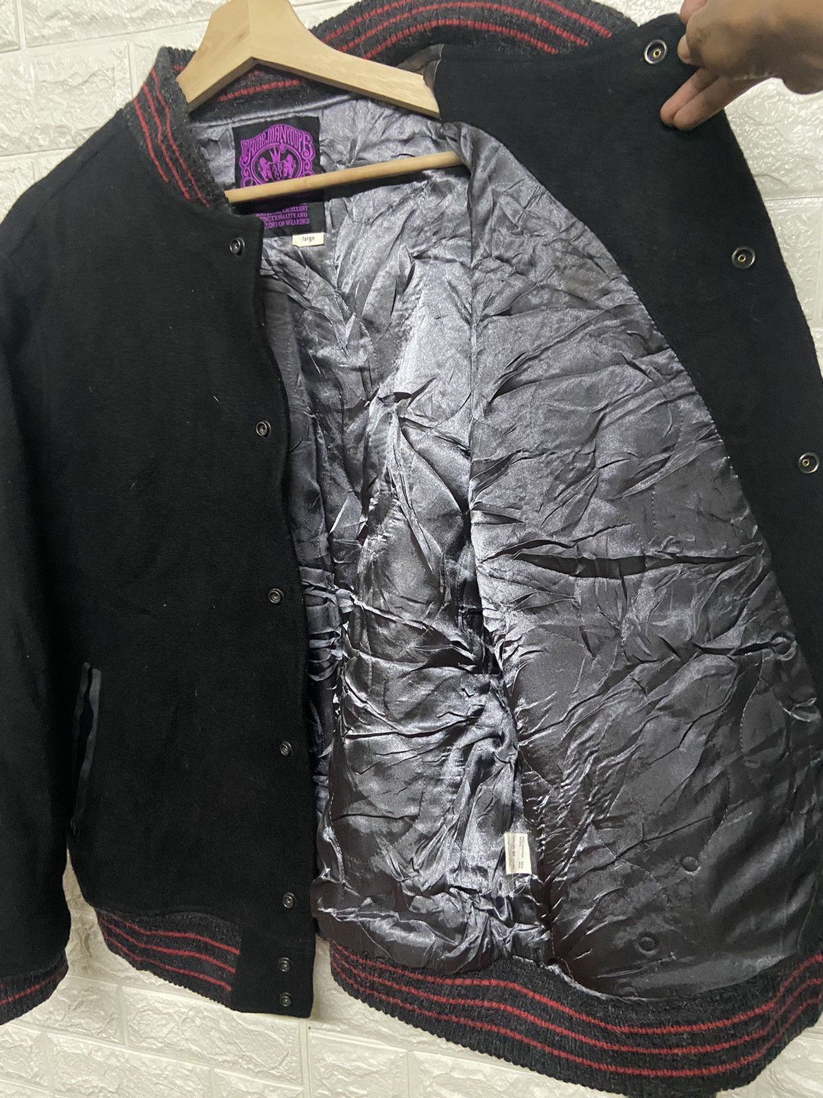 AMP Amp by Manydope Wool Varsity Jacket Size US L / EU 52-54 / 3 - 5 Thumbnail