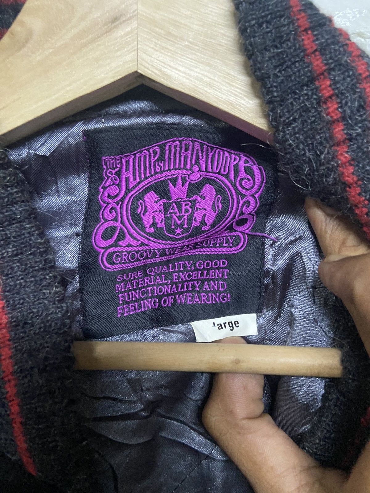AMP Amp by Manydope Wool Varsity Jacket Size US L / EU 52-54 / 3 - 6 Thumbnail