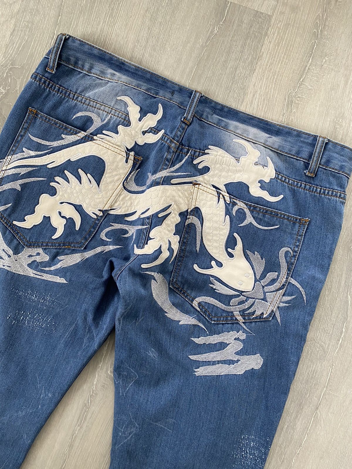 Japanese Brand Japanese Brand Kosmo Lupo big logo Vintage Swag Y2K Jeans Size US 36 / EU 52 - 2 Thumbnail