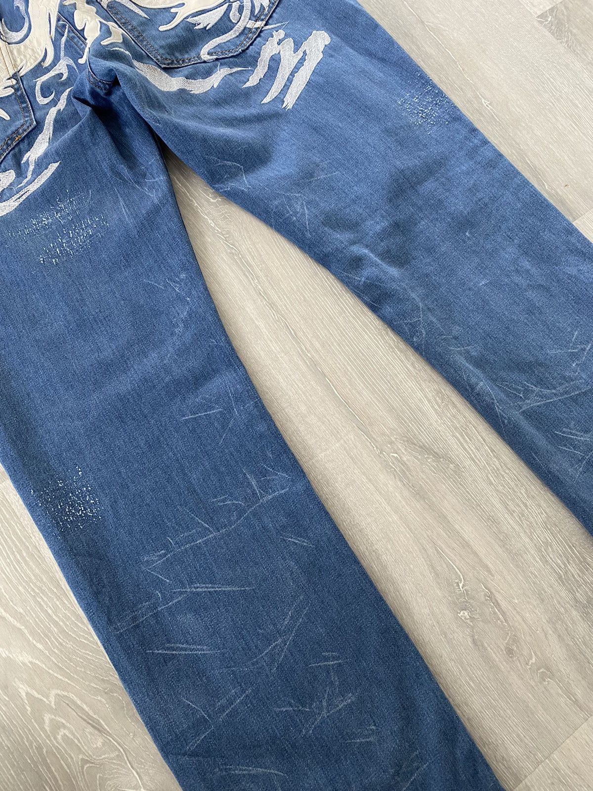 Japanese Brand Japanese Brand Kosmo Lupo big logo Vintage Swag Y2K Jeans Size US 36 / EU 52 - 3 Thumbnail