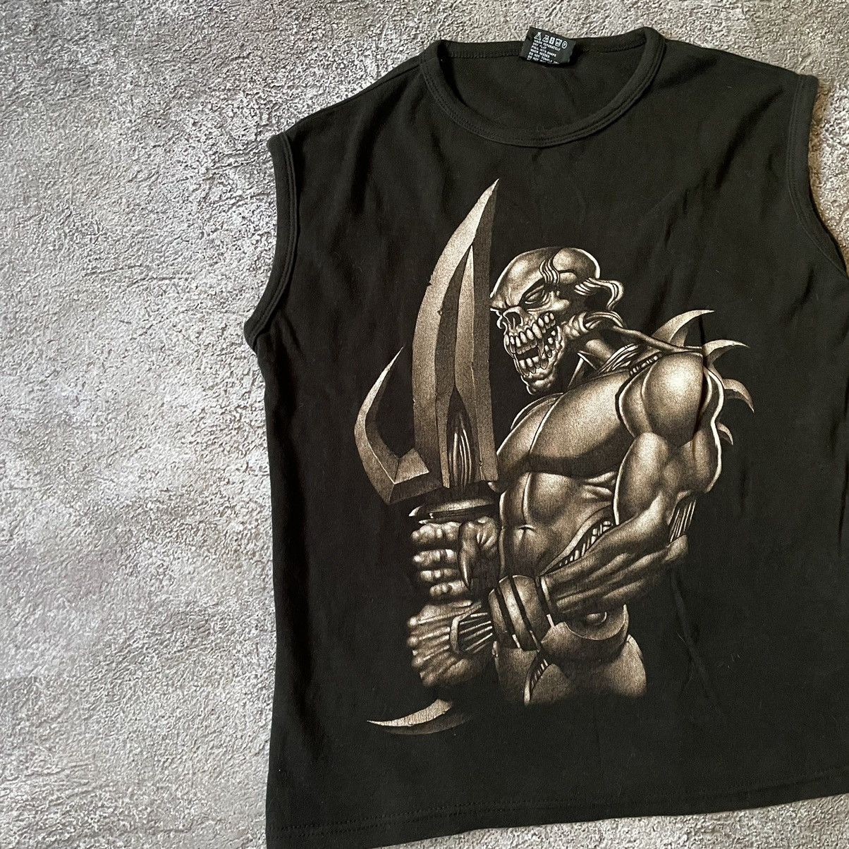 Vintage Vintage Y2K Graphic Tee Angel Wings Skeleton Dark Grunge S Size US S / EU 44-46 / 1 - 4 Thumbnail