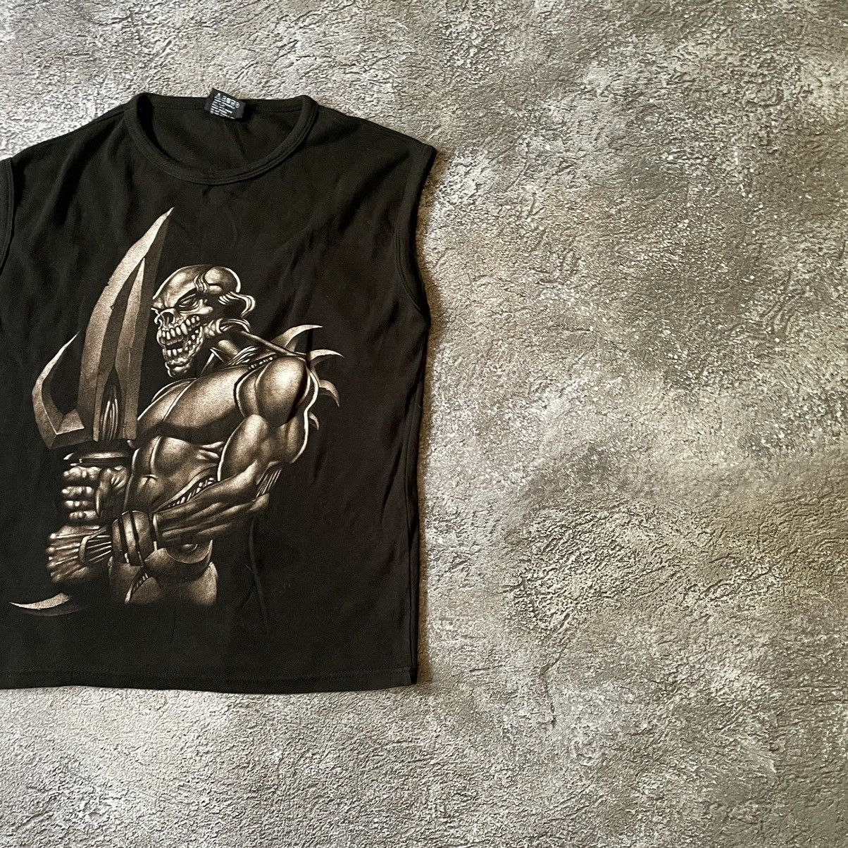 Vintage Vintage Y2K Graphic Tee Angel Wings Skeleton Dark Grunge S Size US S / EU 44-46 / 1 - 2 Thumbnail