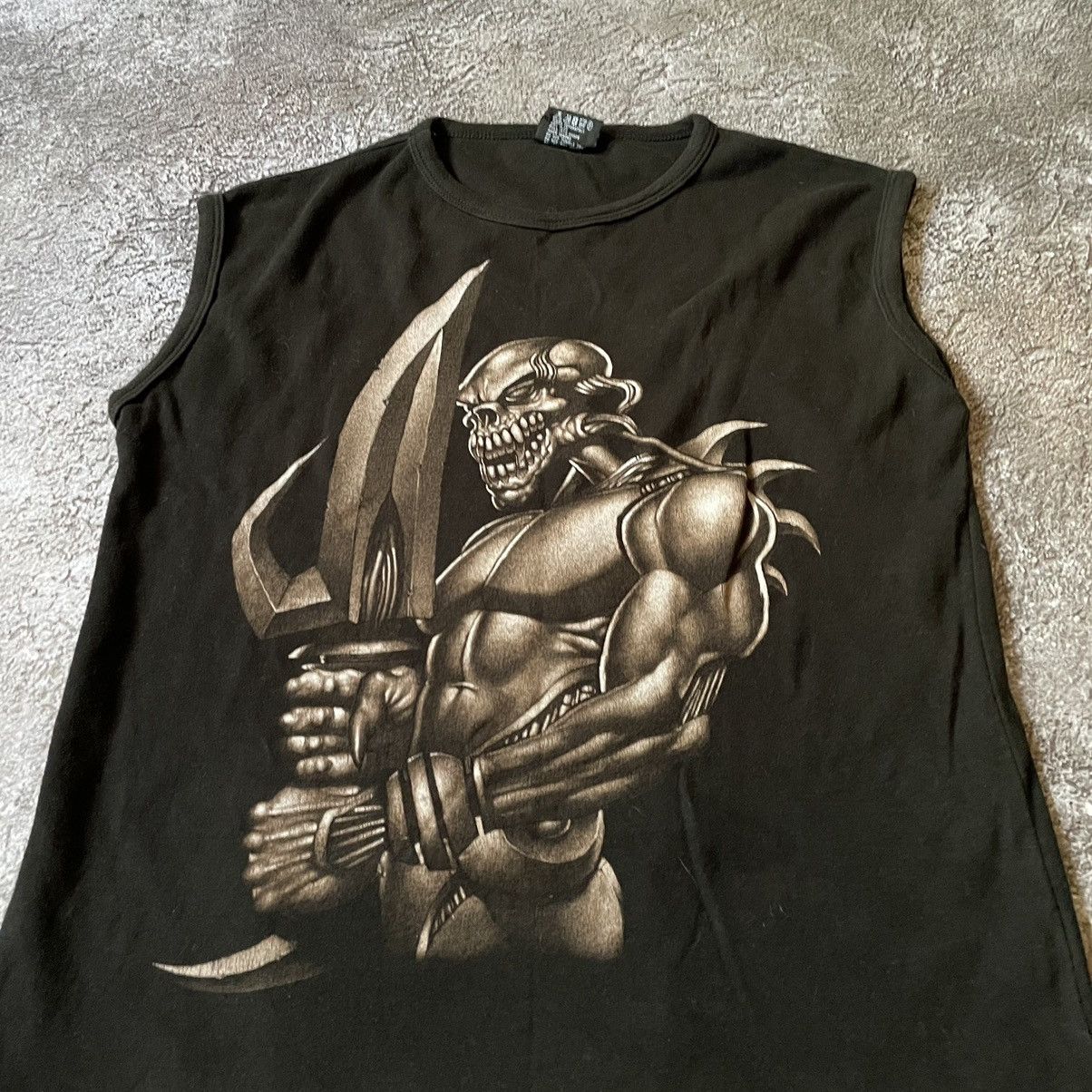 Vintage Vintage Y2K Graphic Tee Angel Wings Skeleton Dark Grunge S Size US S / EU 44-46 / 1 - 5 Thumbnail