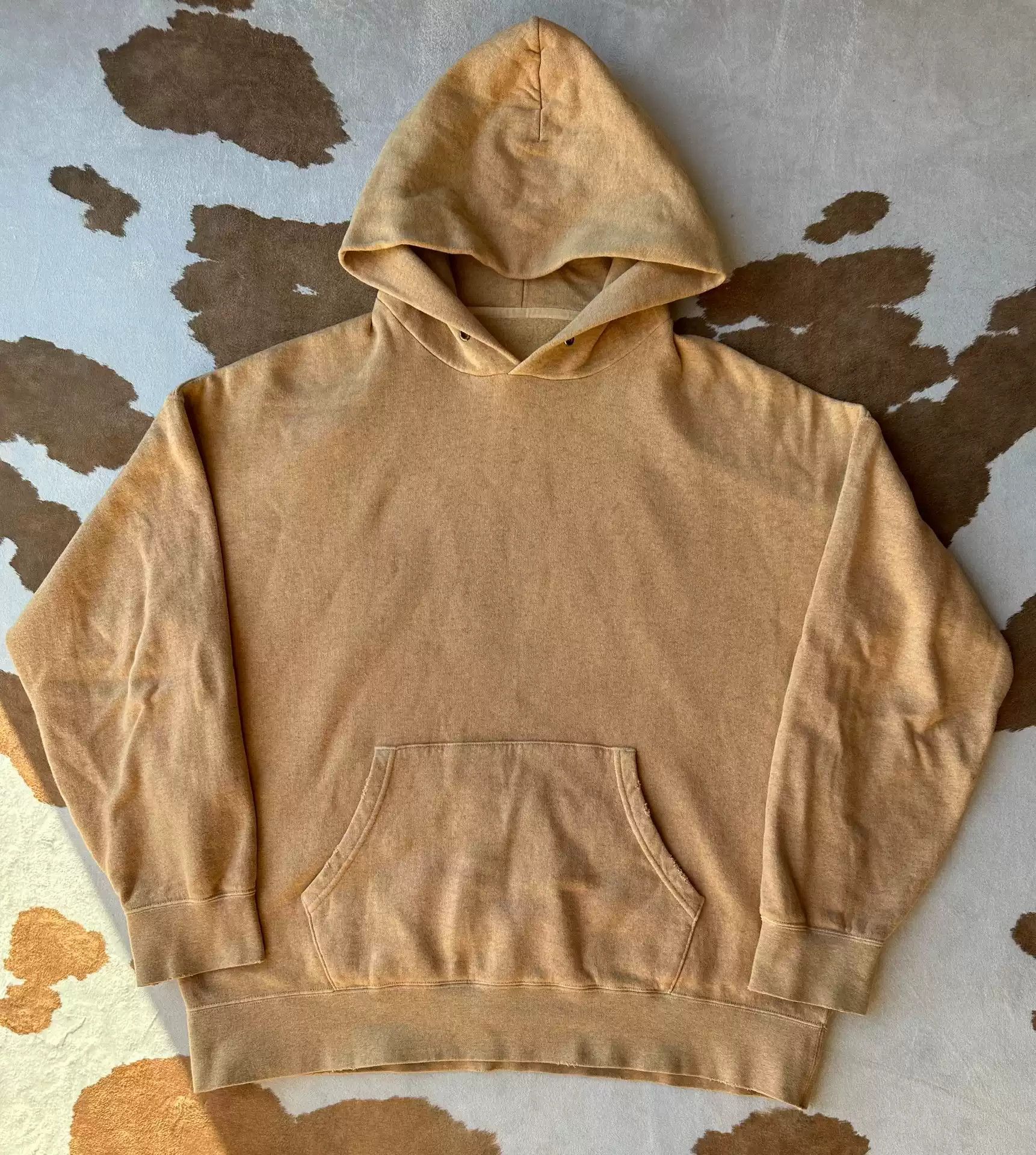 Image of Visvim 19Ss Amplus Hoodie Uneven P.o in Yellow, Men's (Size XL)