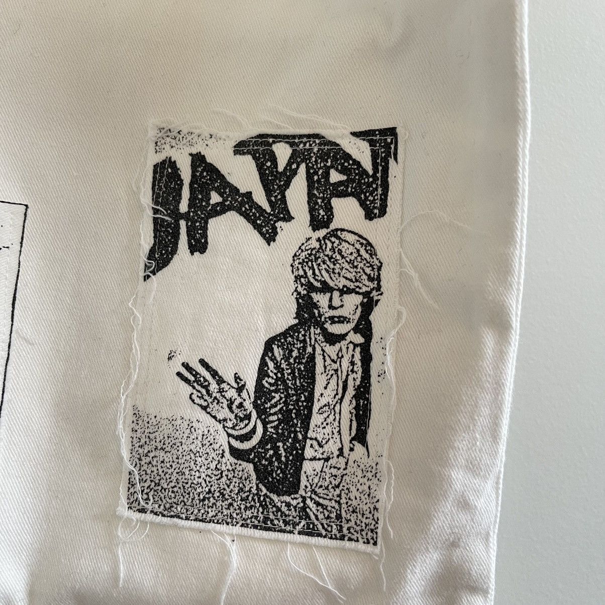 Raf Simons AW 2001 Raf Simons Riot Riot Riot Patched Tote Bag White Size ONE SIZE - 9 Thumbnail