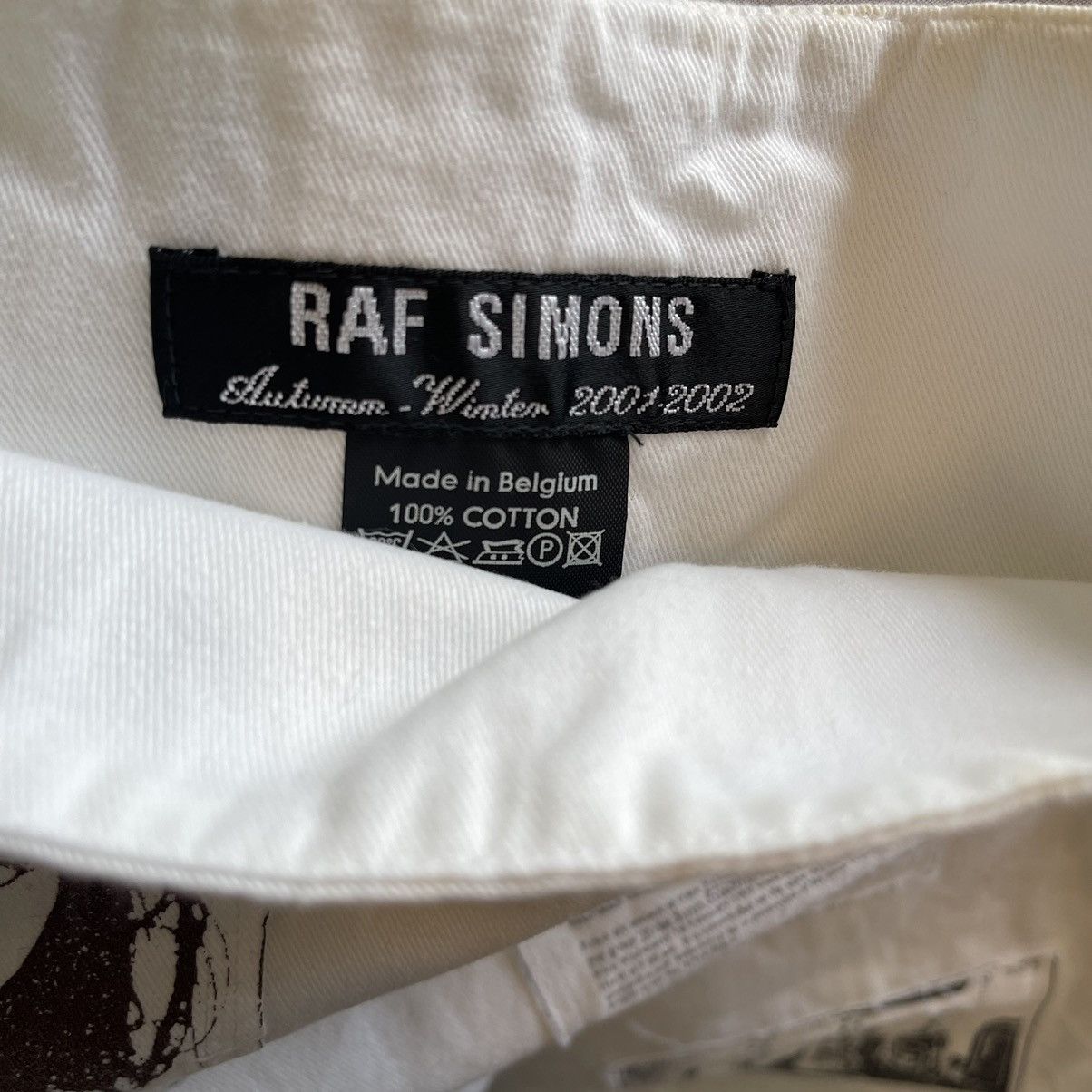 Raf Simons AW 2001 Raf Simons Riot Riot Riot Patched Tote Bag White Size ONE SIZE - 15 Thumbnail