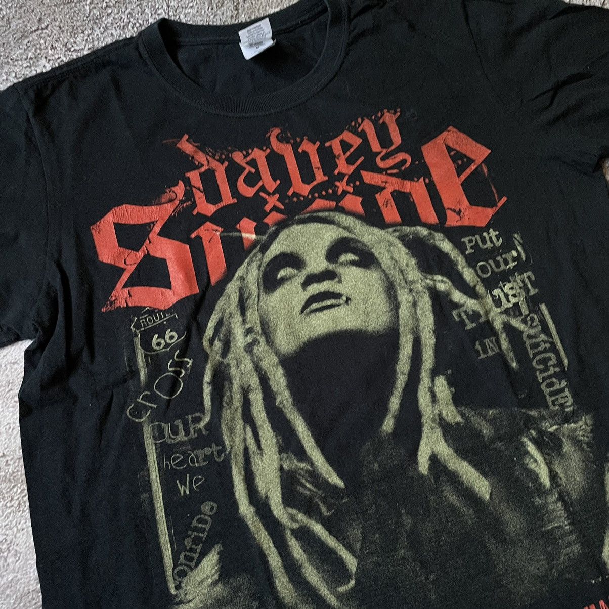 Vintage Vintage Y2K Sun Faded Graphic Band Tee Grunge Black Slim M Size US M / EU 48-50 / 2 - 1 Thumbnail