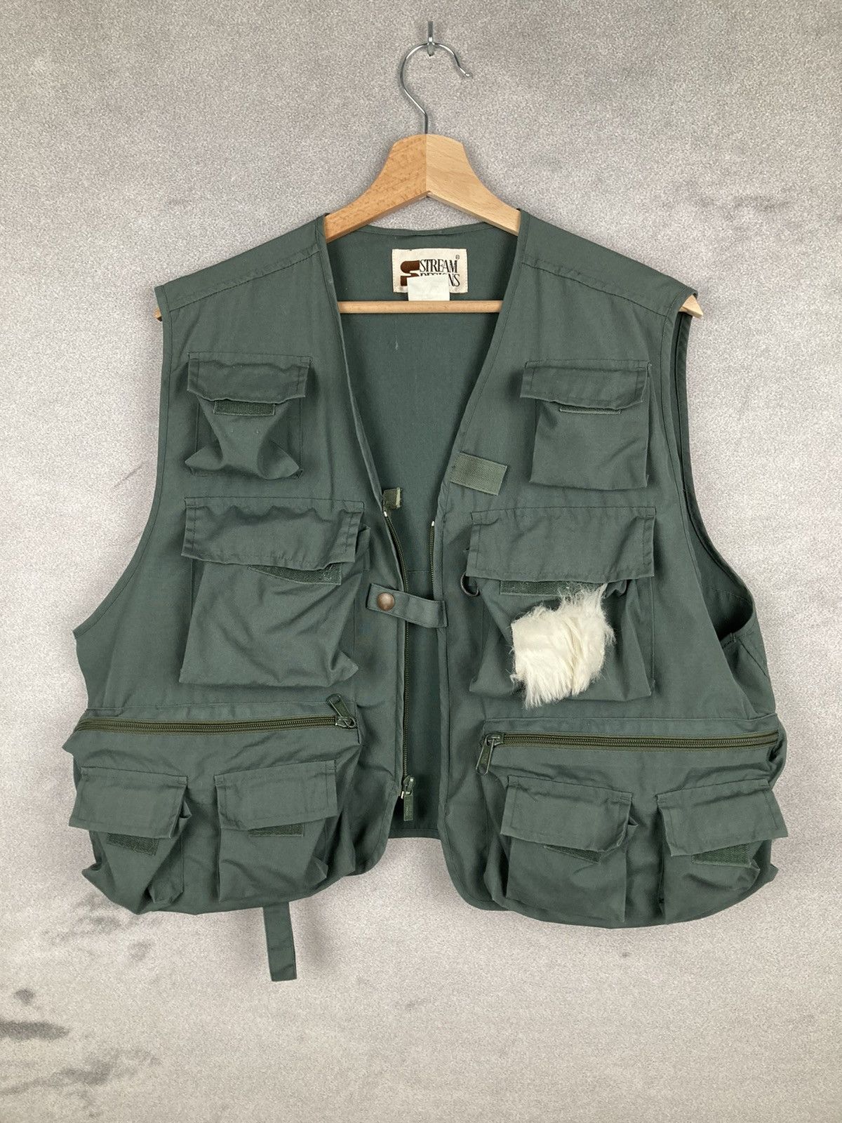 Vintage Stream Design Tactical Multipocket Vest Vintage Stream