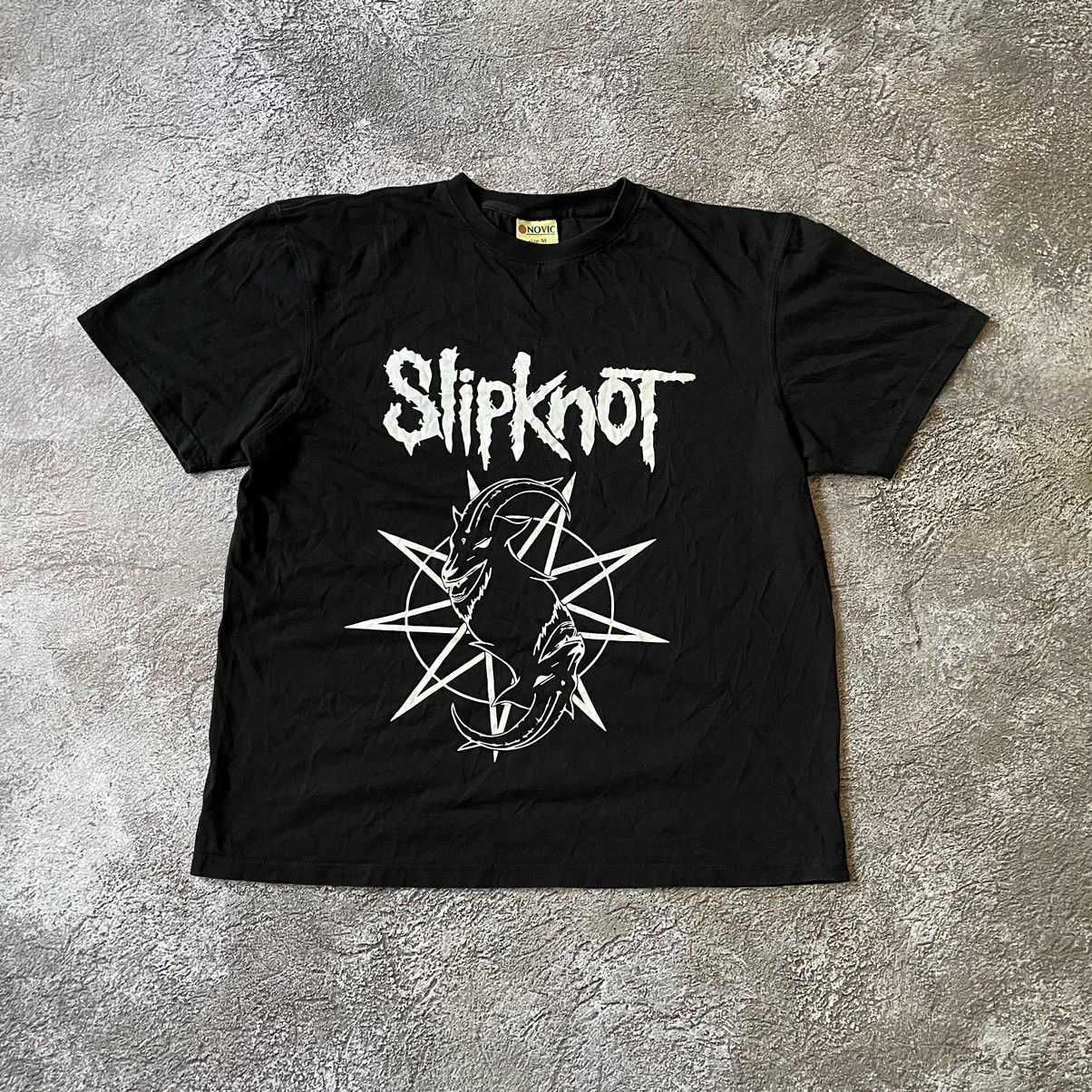 Vintage Vintage Y2K Slipknot Graphic Band Tee Black Oversized Goth M Size US M / EU 48-50 / 2 - 2 Thumbnail