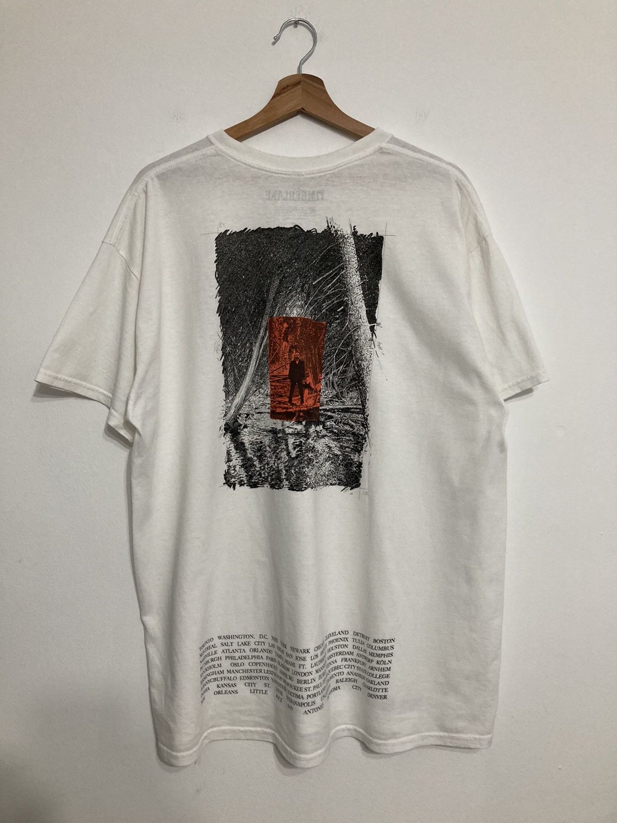 Justin Timberlake Heron Preston tour band tee