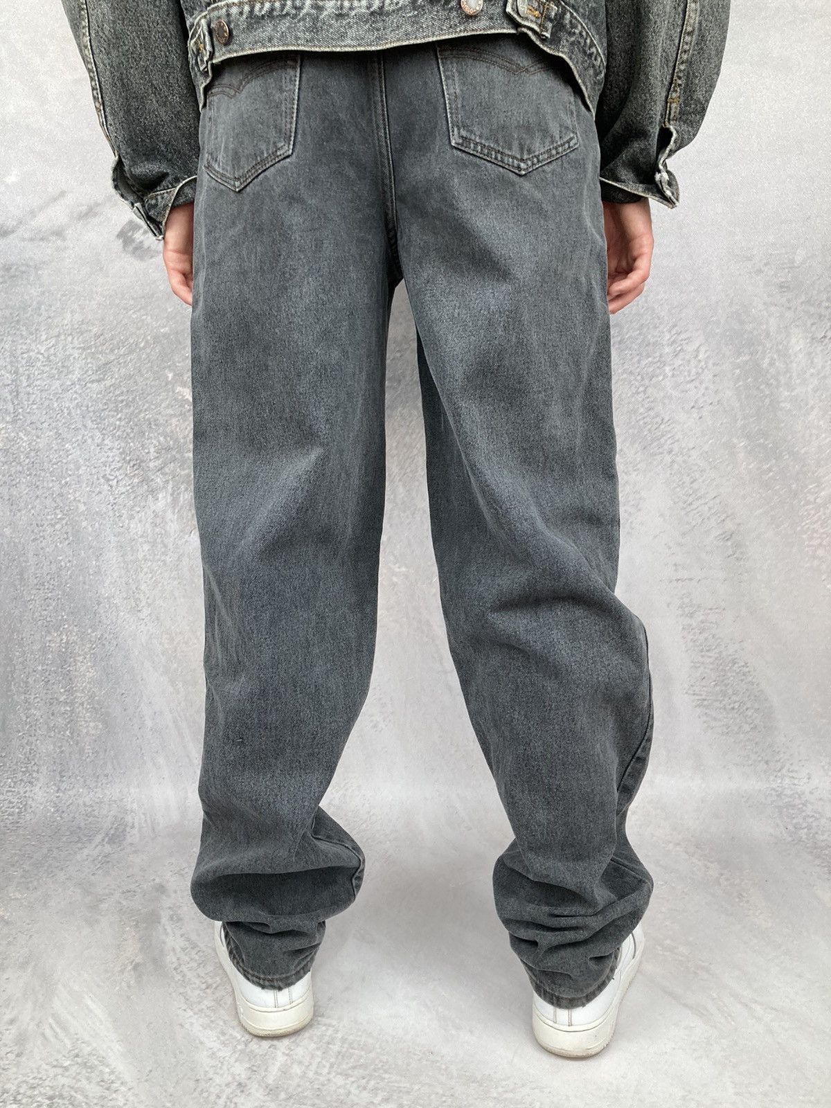 Other Vintage Denim Pants Grey 90s Washed Archival Baggy Size US 32 / EU 48 - 5 Thumbnail