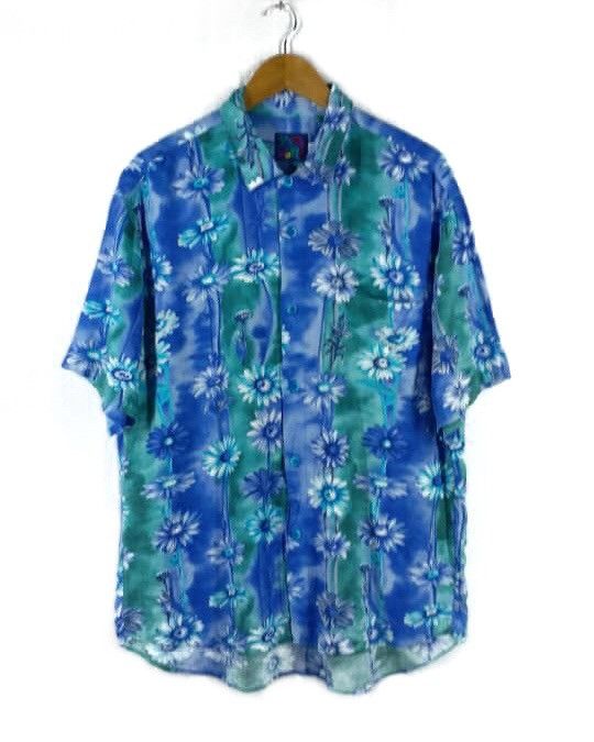 💥SUMMER SALE💥VINTAGE POP ART RAYON JAMS WORLD Floral Shirt