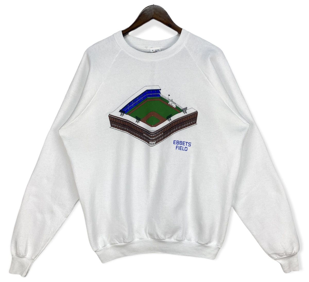 MLB Vintage Ebbets Field Sweatshirt Size US XL / EU 56 / 4 - 1 Thumbnail