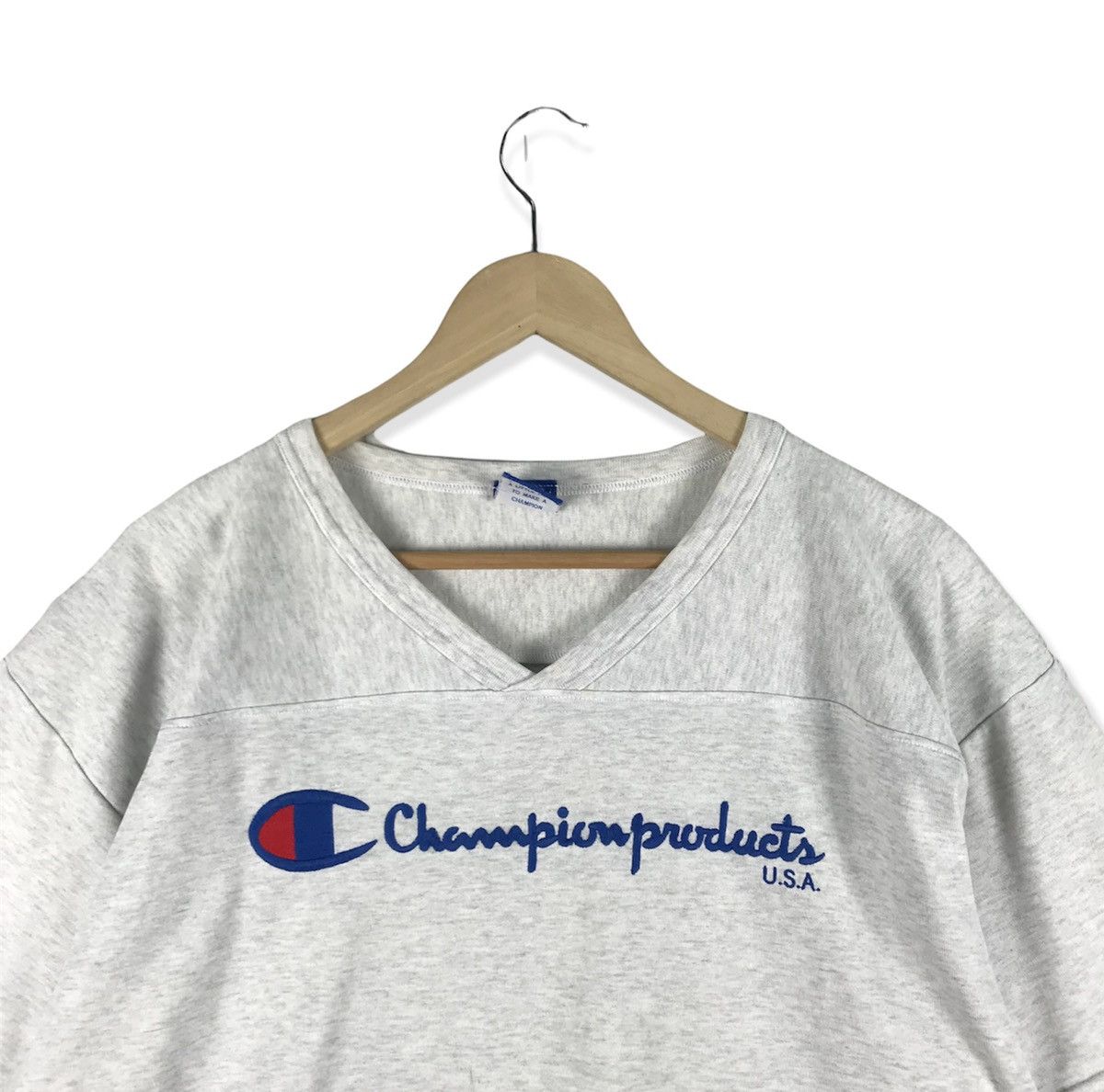 Champion Vintage Champion V-Neck T-Shirt Size US L / EU 52-54 / 3 - 2 Thumbnail