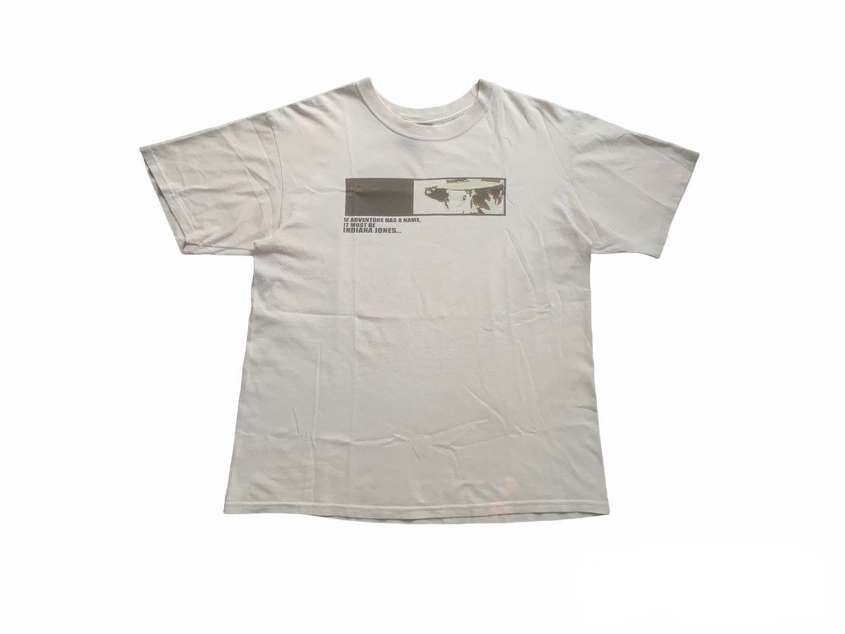 image of Movie x Vintage OG Y2K Indiana Jones Tees in Brown/Red, Men's (Size Medium)